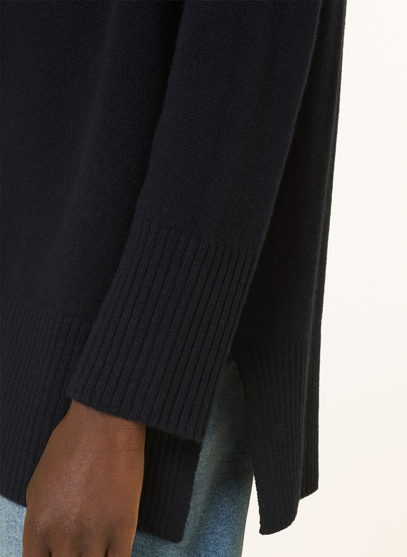 (THE MERCER) N.Y. Strickjacke aus Cashmere: DUNKELBLAU