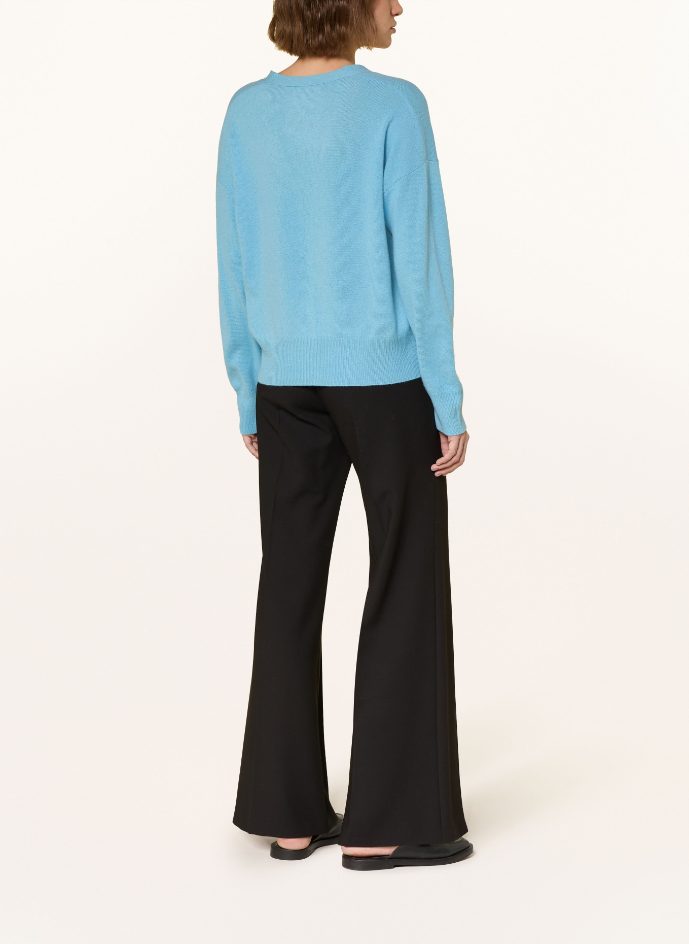 (THE MERCER) N.Y. Sweter z kaszmiru: JASNONIEBIESKI