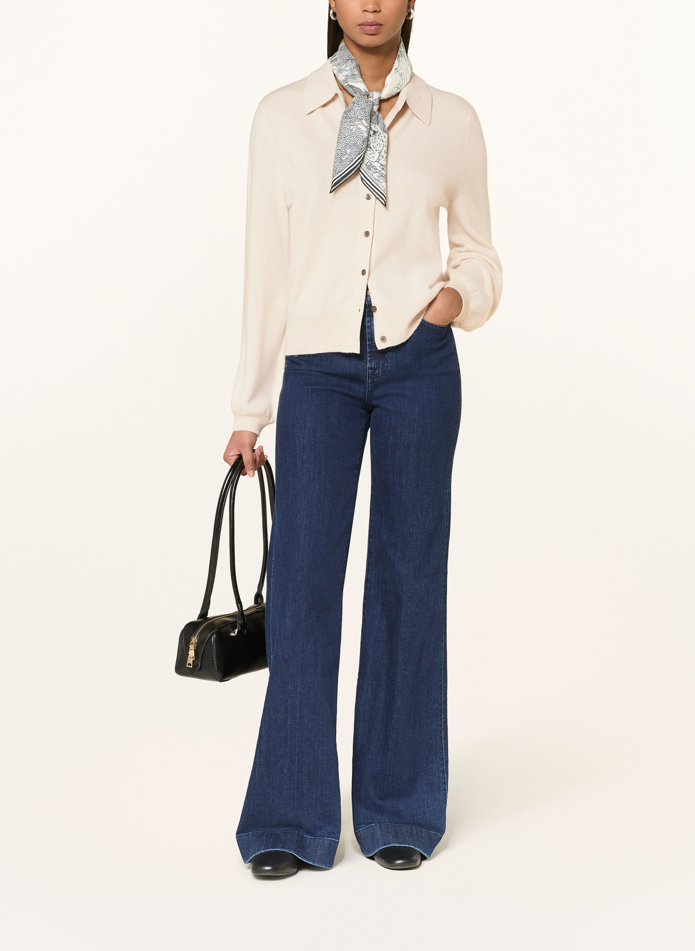 (THE MERCER) N.Y. Sweter z kaszmiru: BEŻOWY