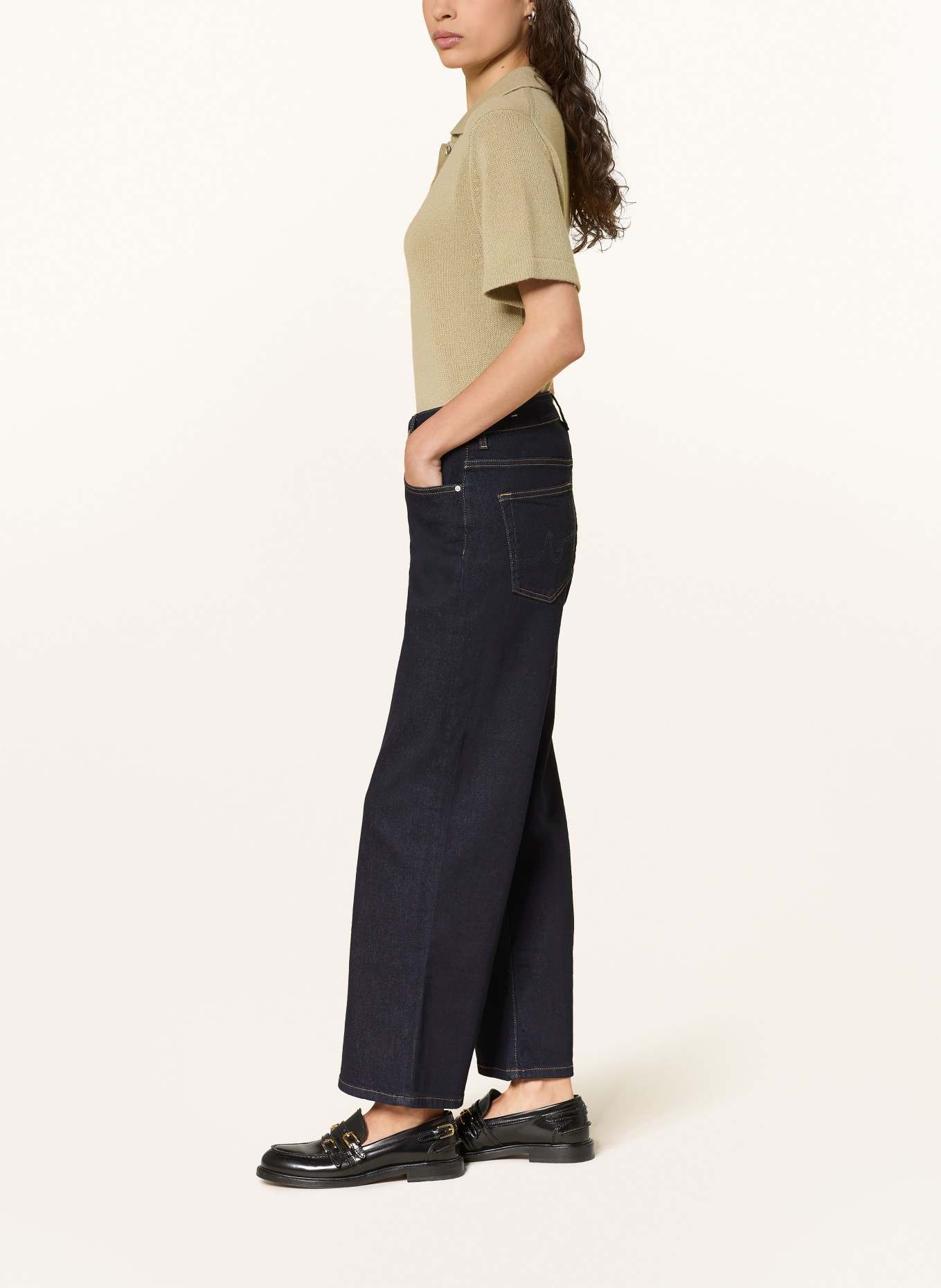 AG Jeans Wide Leg Jeans SAIGE: CAVE CABOT COVE