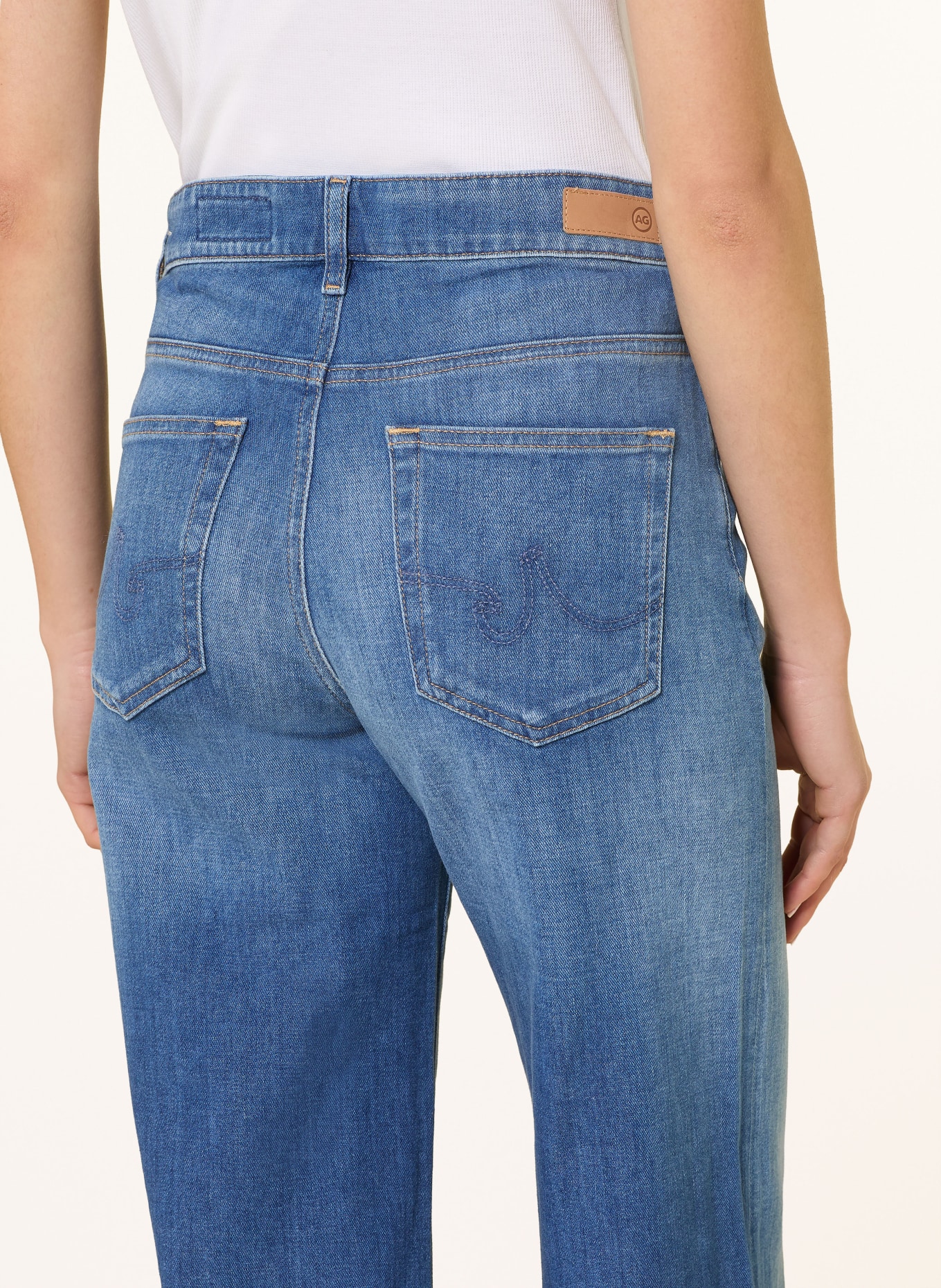 AG Jeans Wide Leg Jeans SAIGE WIDE LEG CROP: BANZ BANEZ