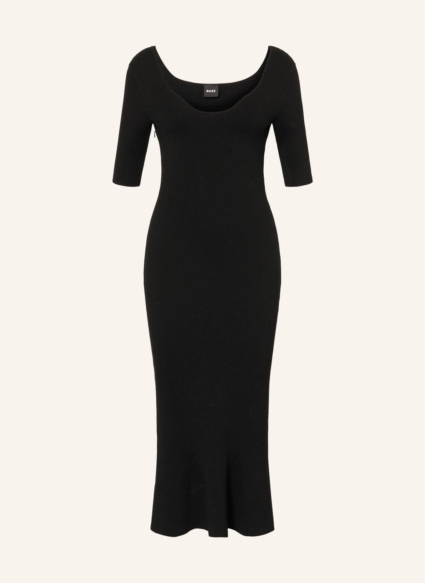 BOSS Strickkleid FOSA: SCHWARZ