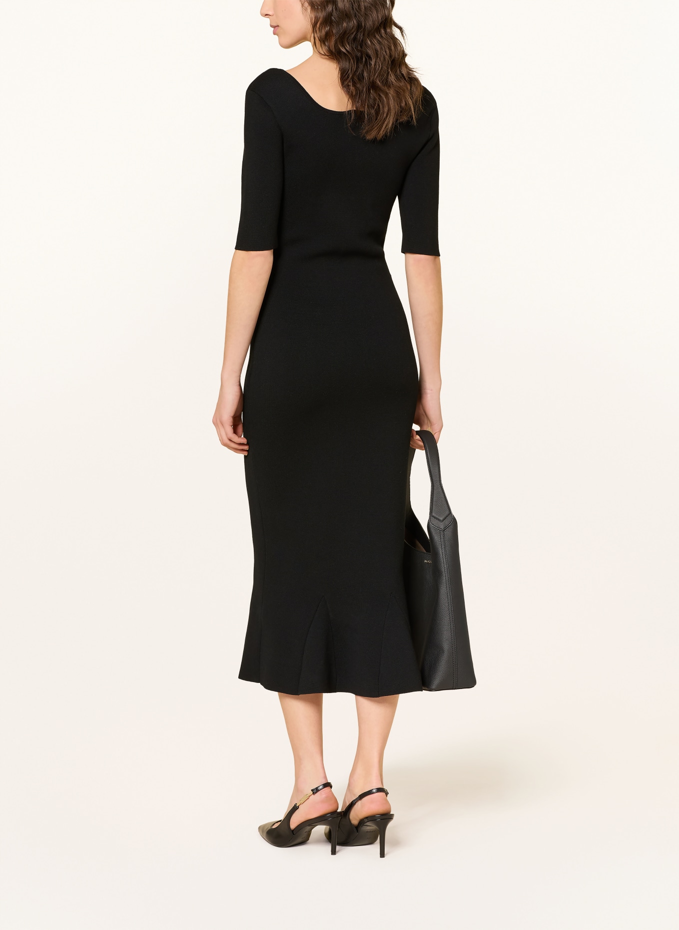 BOSS Strickkleid FOSA: SCHWARZ