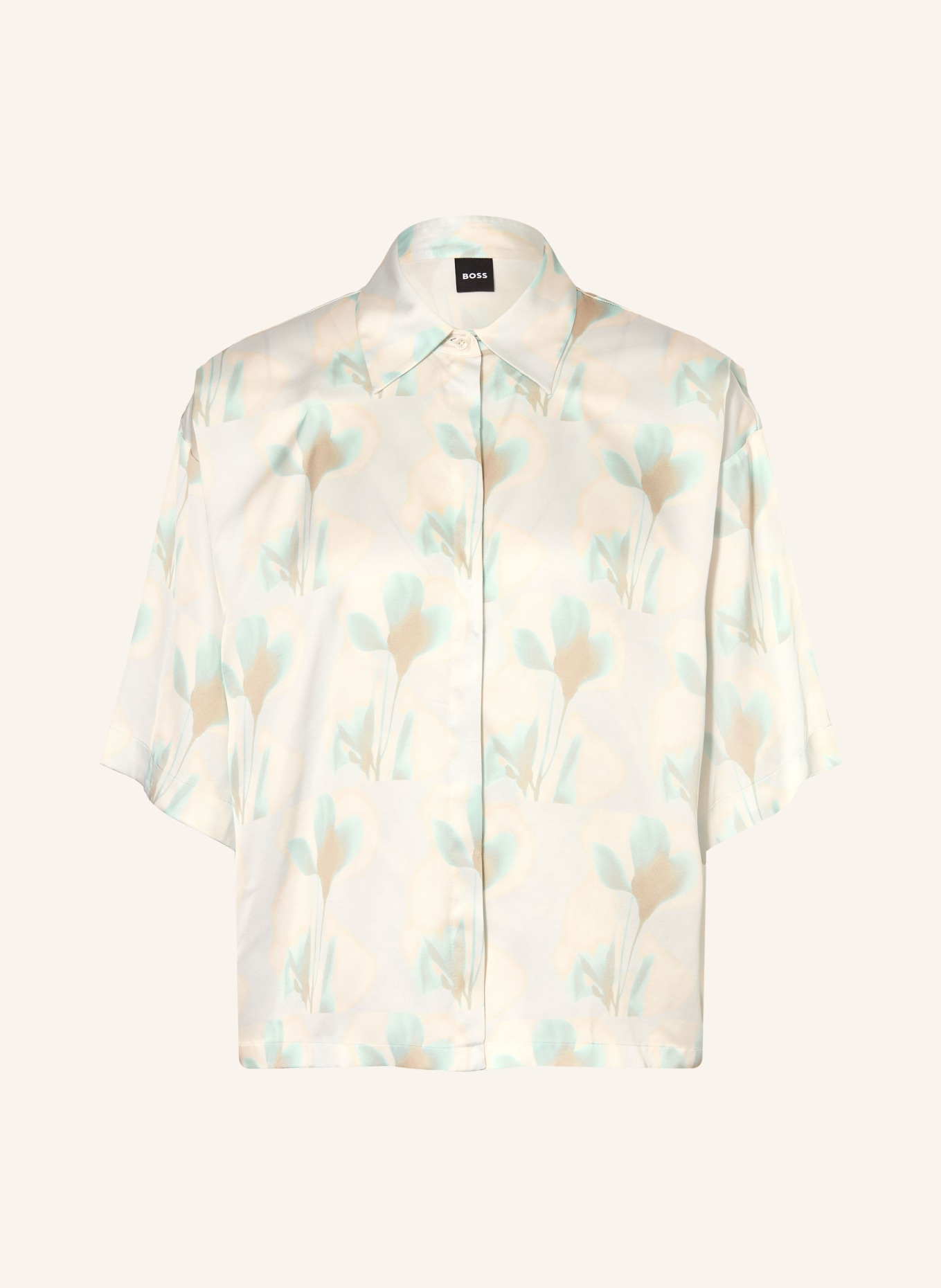 BOSS BIMINA blouse: MINT / CREAM / LIGHT BLUE