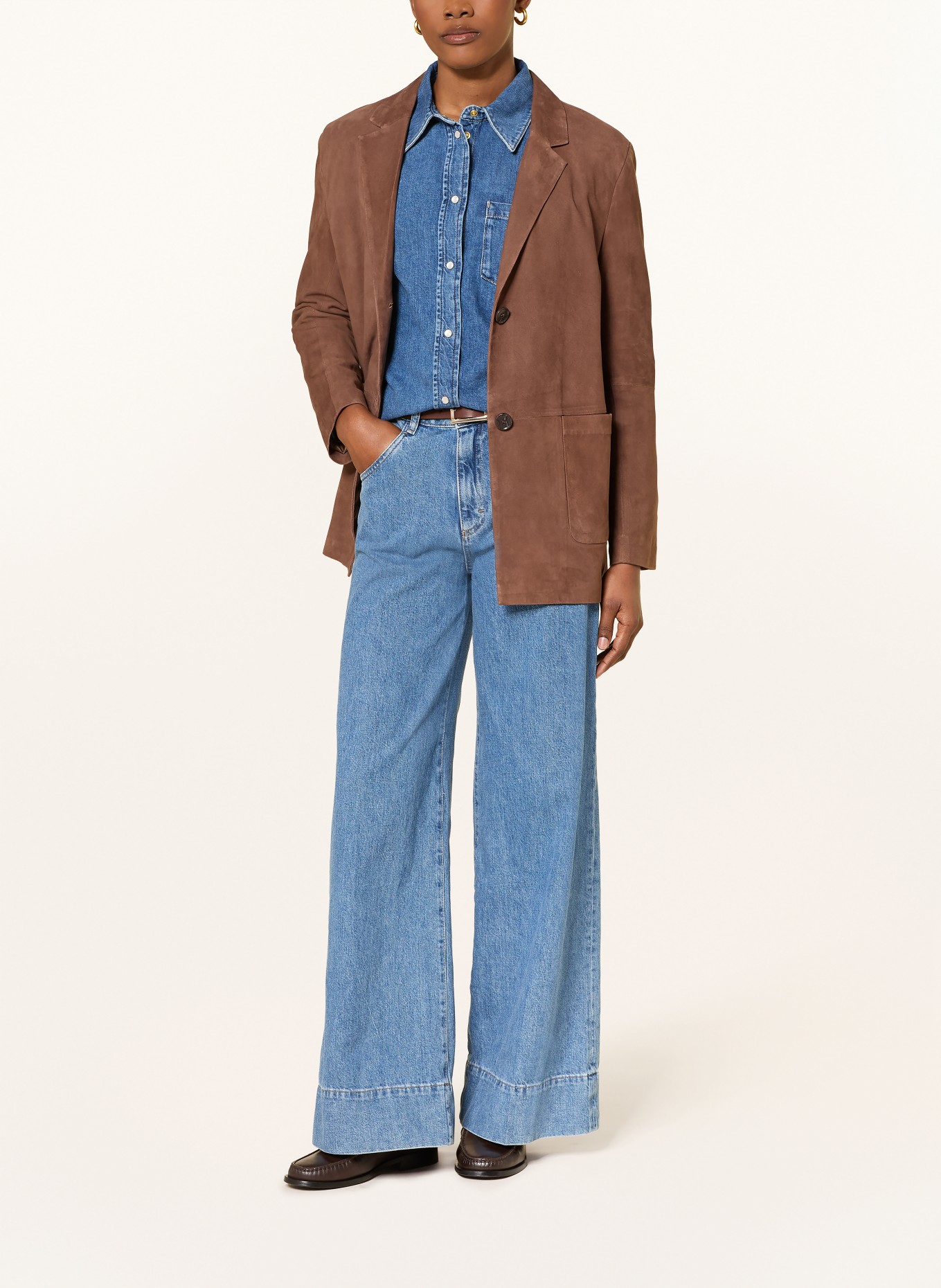 windsor. Džíny se širokými nohavicemi: 435 Bright Blue 435