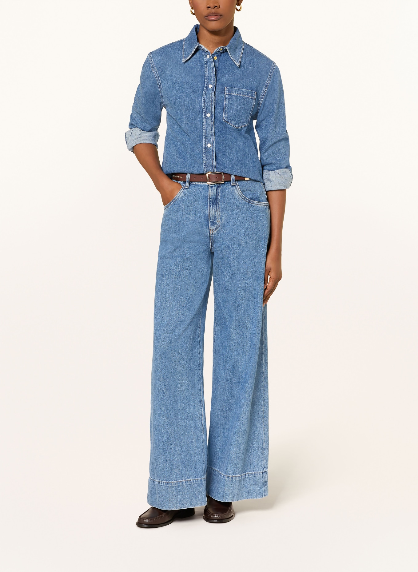 windsor. Jeansbluse: BLAU