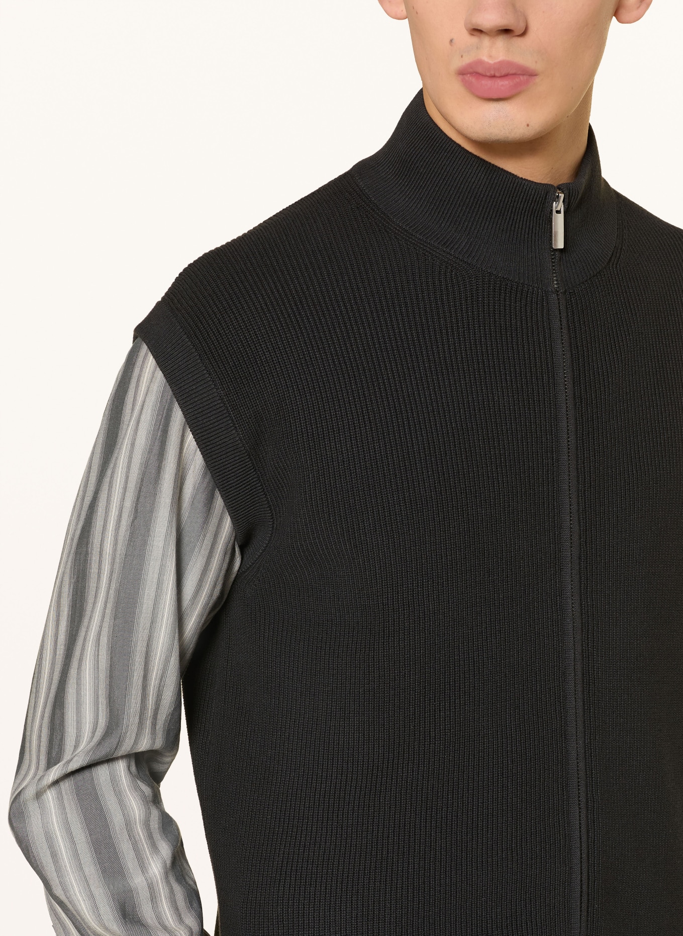 PAUL Strickweste: SCHWARZ