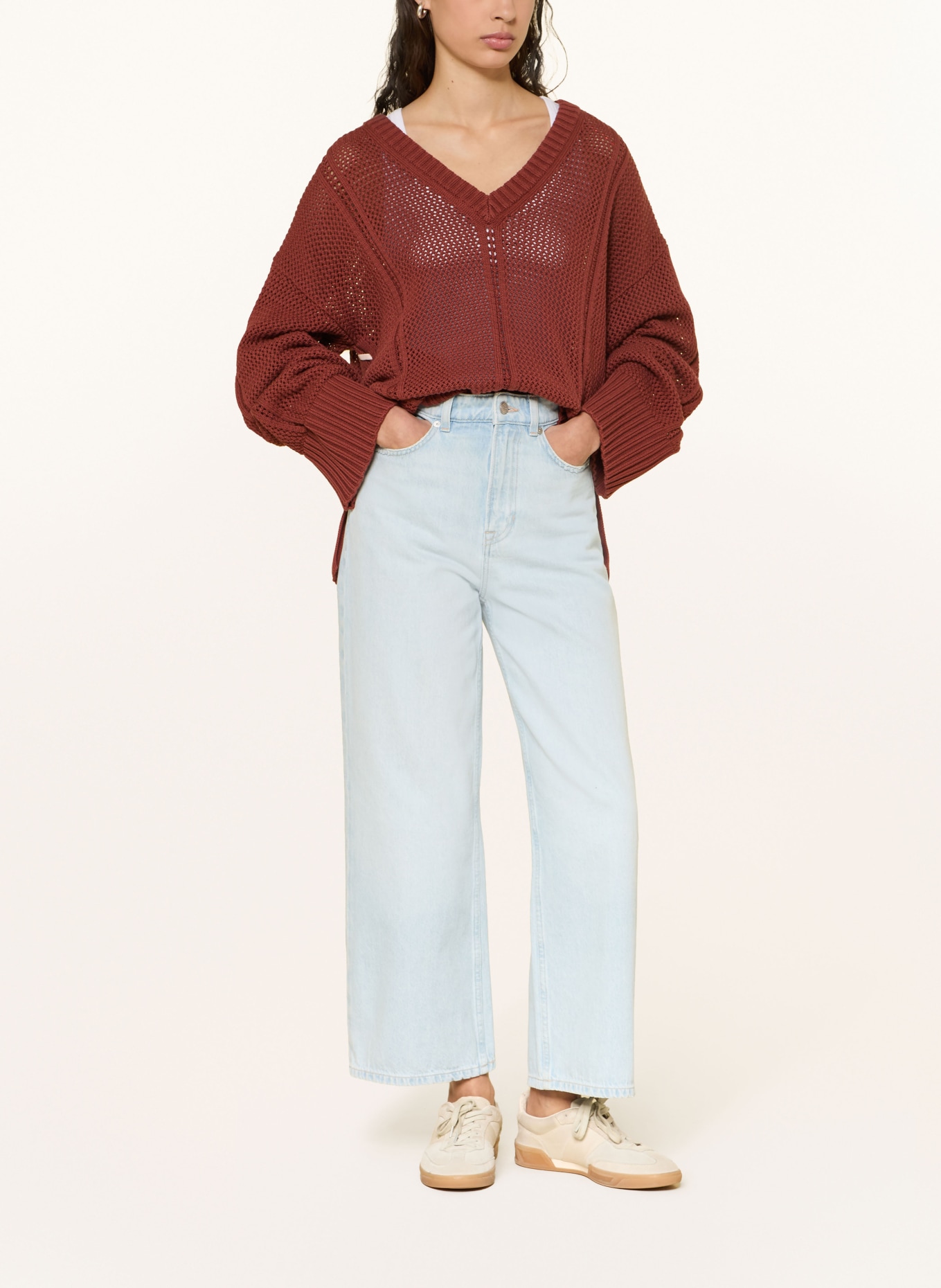 BOSS Jean droit MARLENE: 433 BRIGHT BLUE