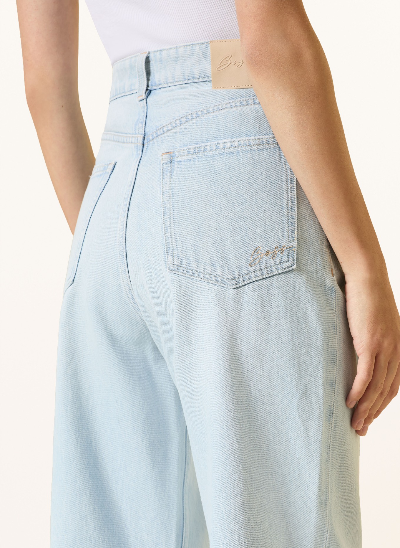 BOSS Jean droit MARLENE: 433 BRIGHT BLUE