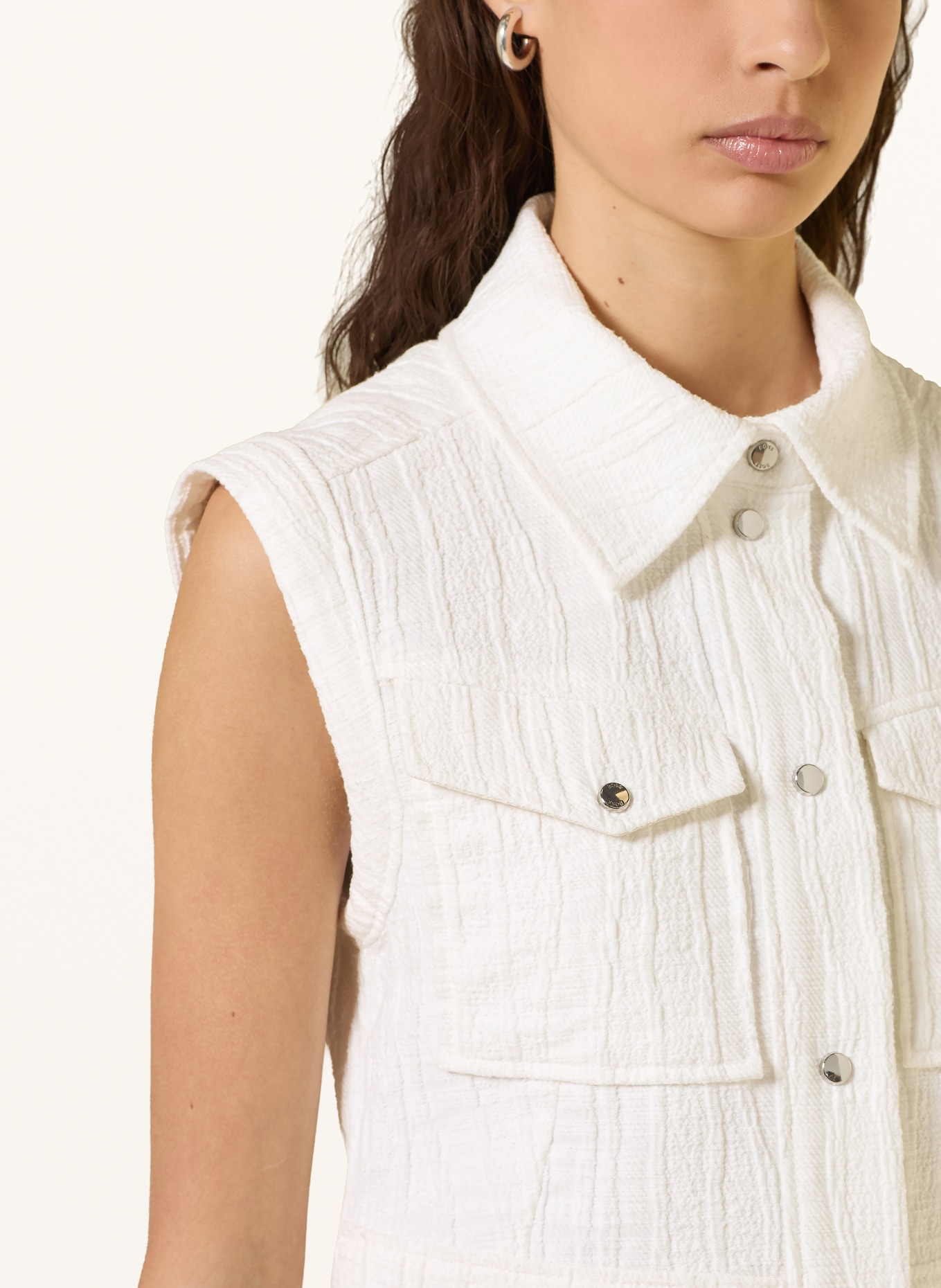 BOSS Blazerweste JORTELA: WEISS