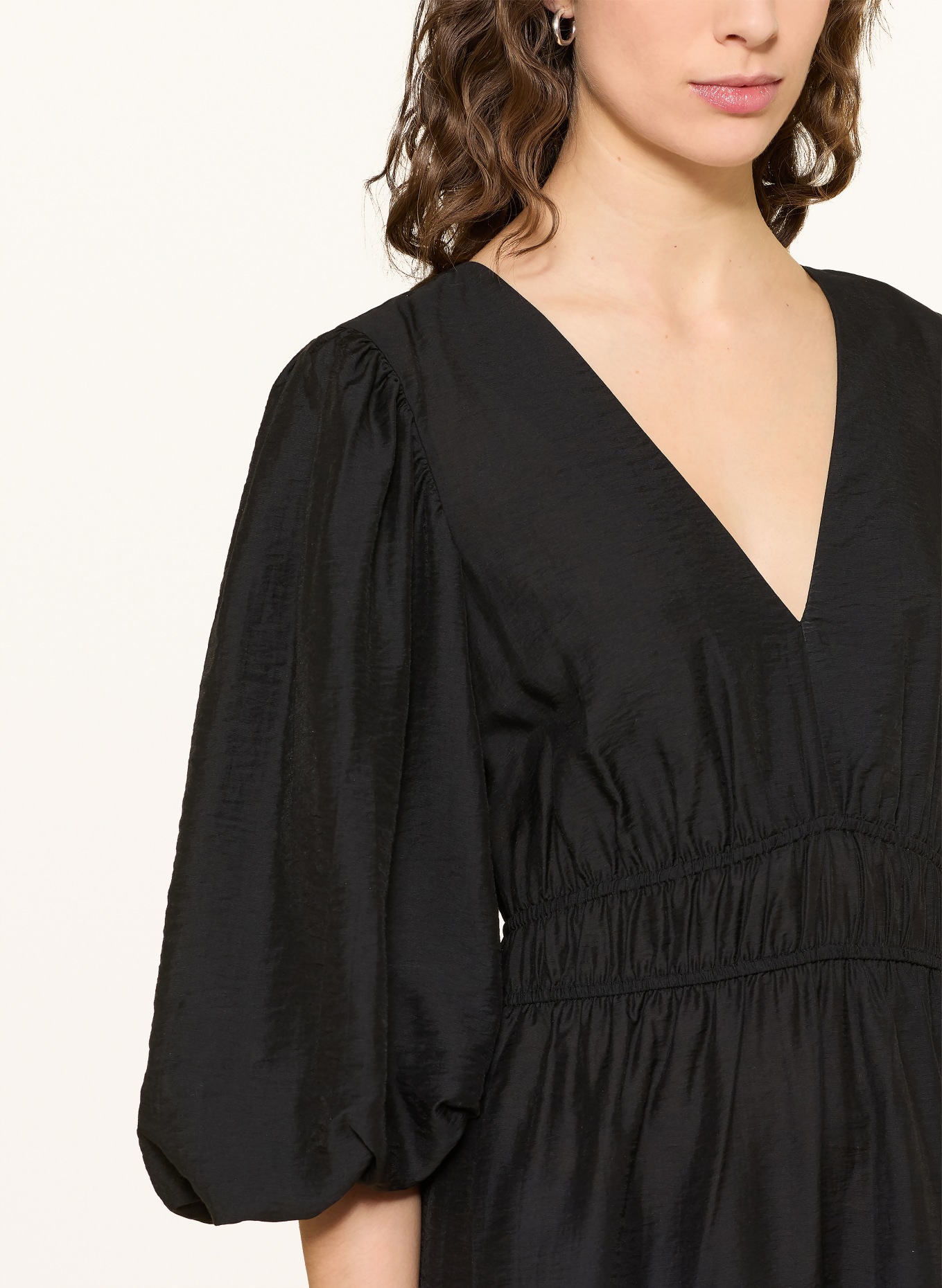 BOSS Kleid DEZZAN mit 3/4-Arm: SCHWARZ