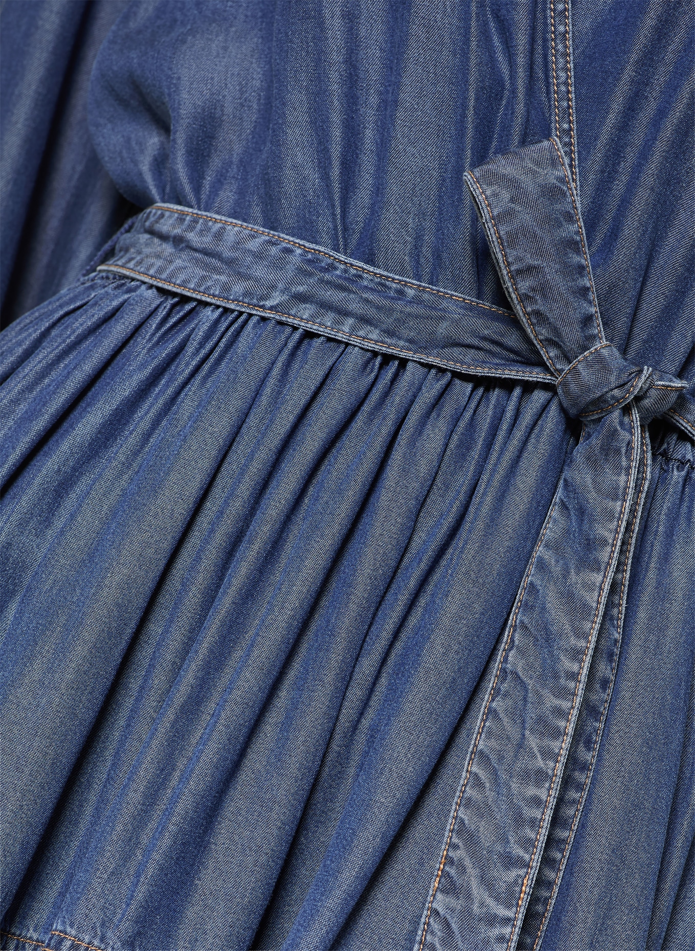 BOSS Šaty DARDY v džínovém vzhledu: MODRÁ