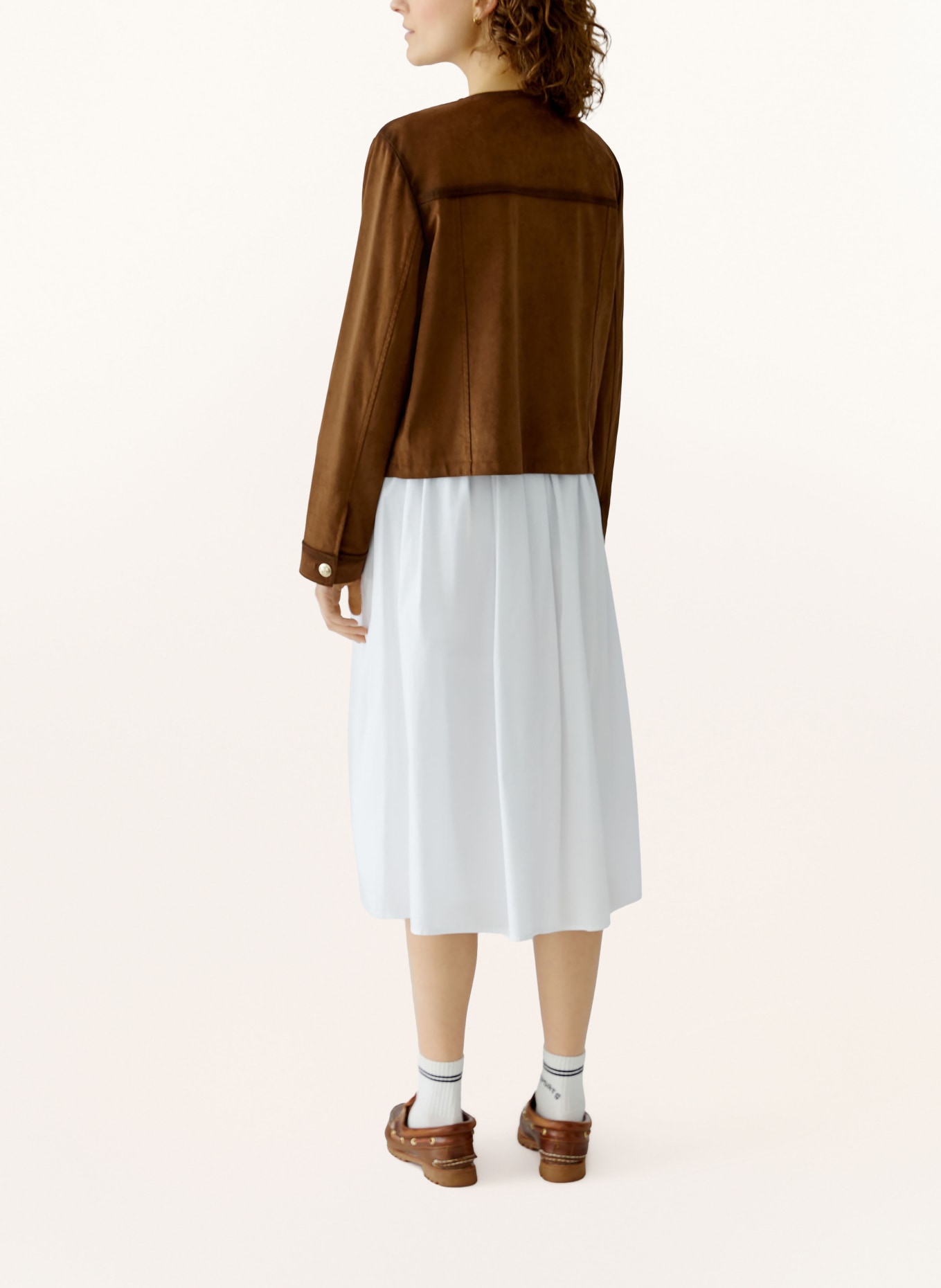 oui Sako v koženém vzhledu: TMAVĚ HNĚDÁ