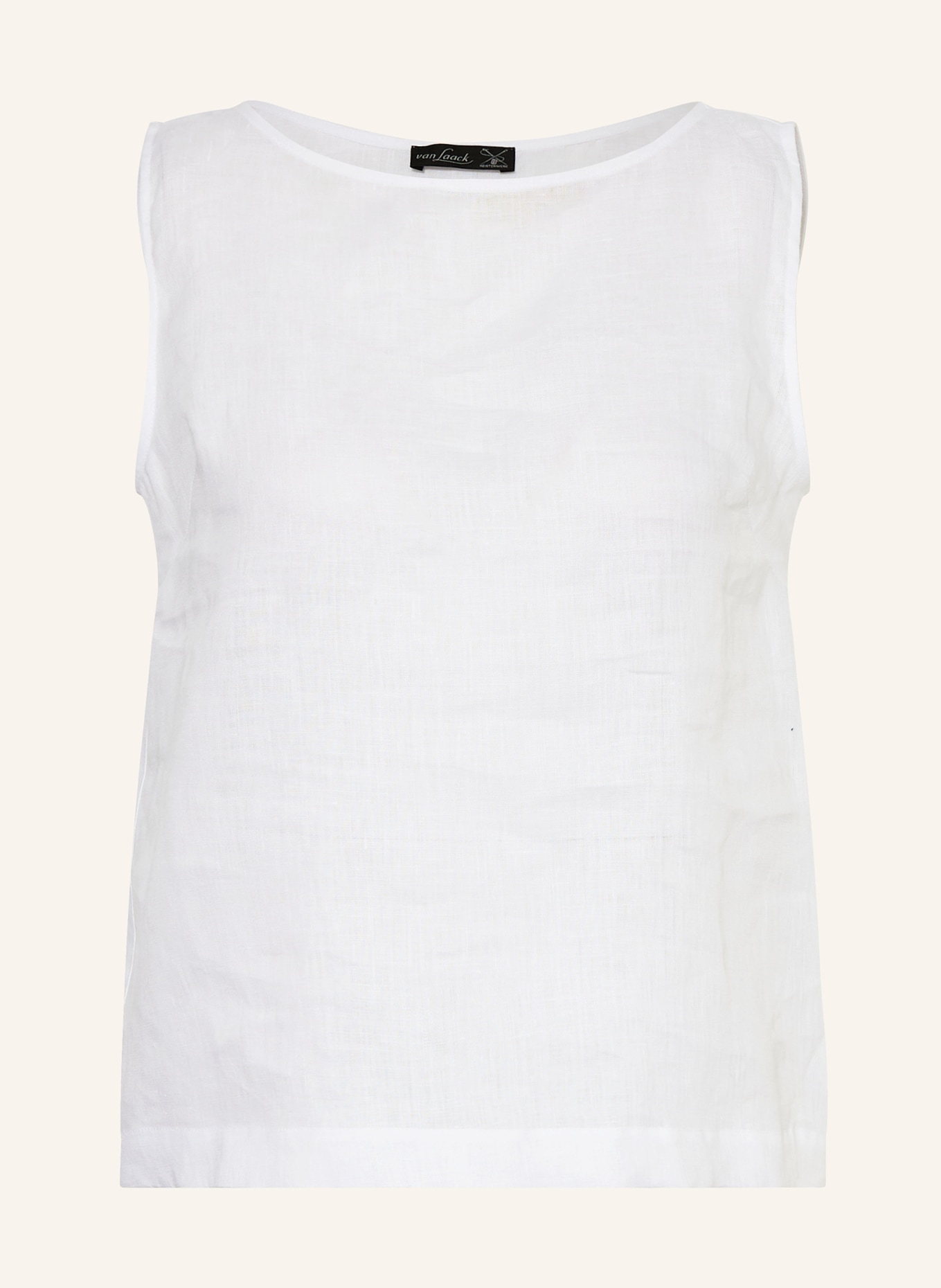 van Laack Bluzka z lnu VL-TAE-BR: BIAŁY