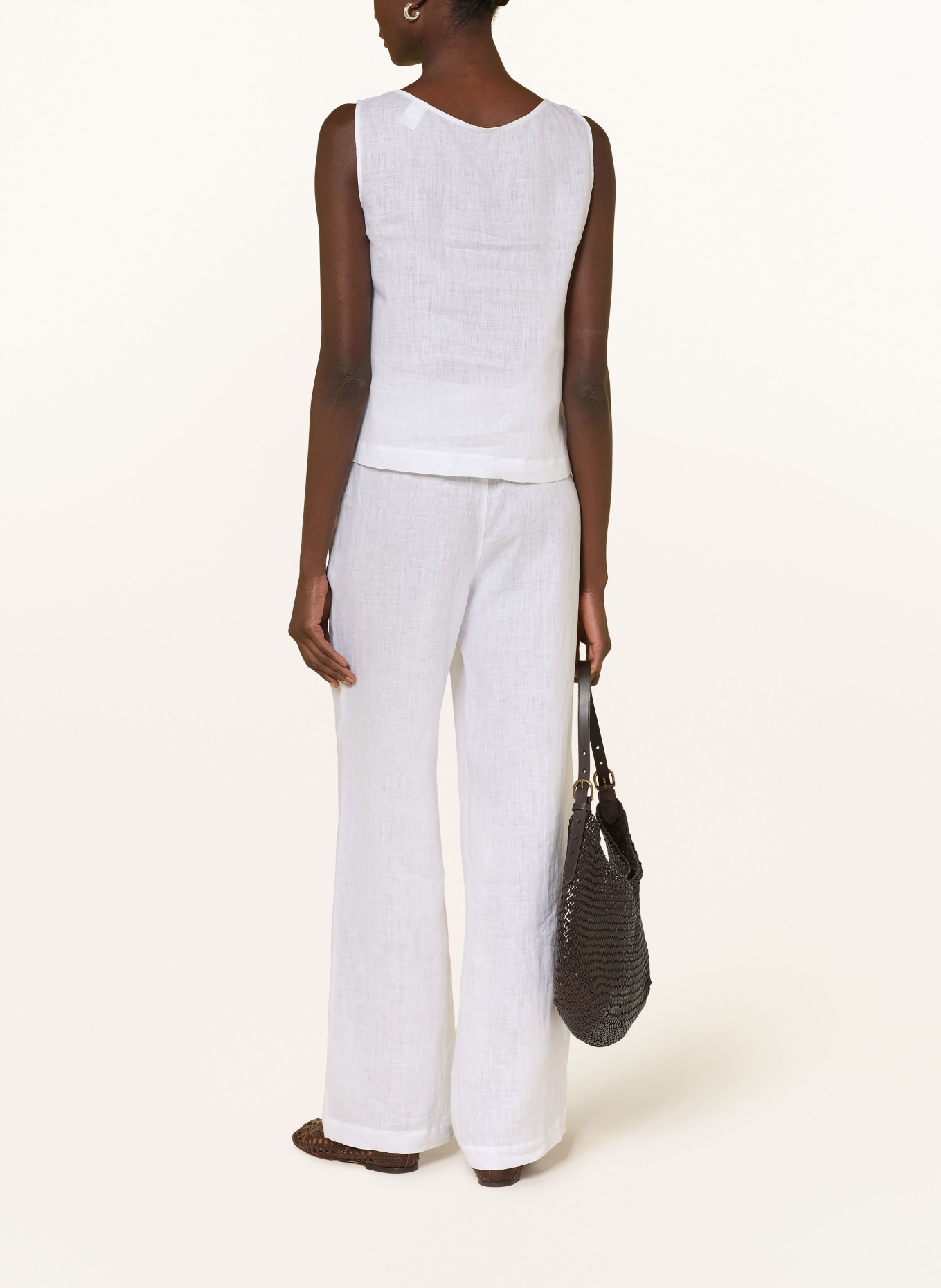 van Laack Bluzka z lnu VL-TAE-BR: BIAŁY