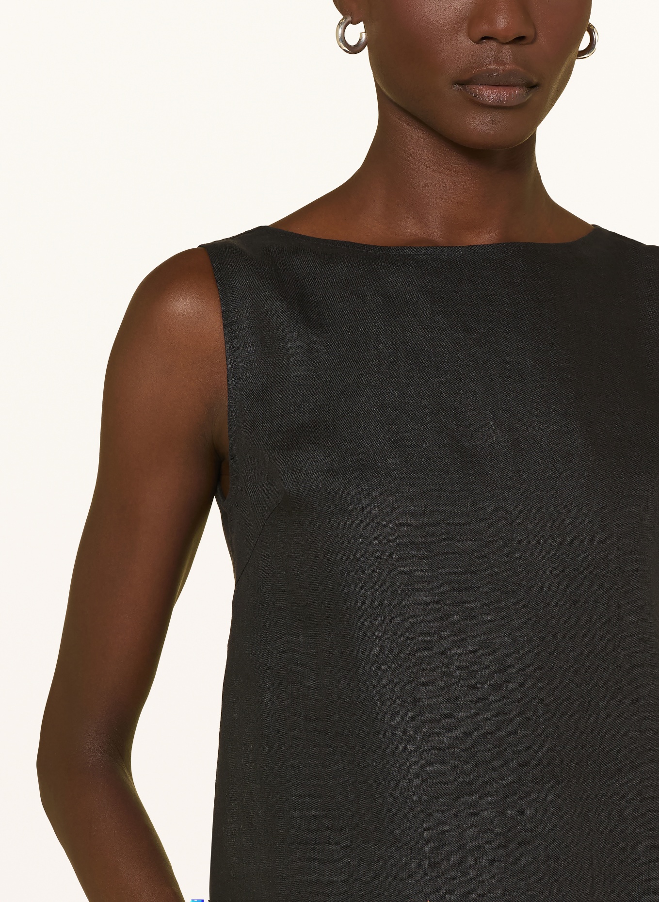 van Laack Bluzka z lnu VL-TAE-BR: CZARNY