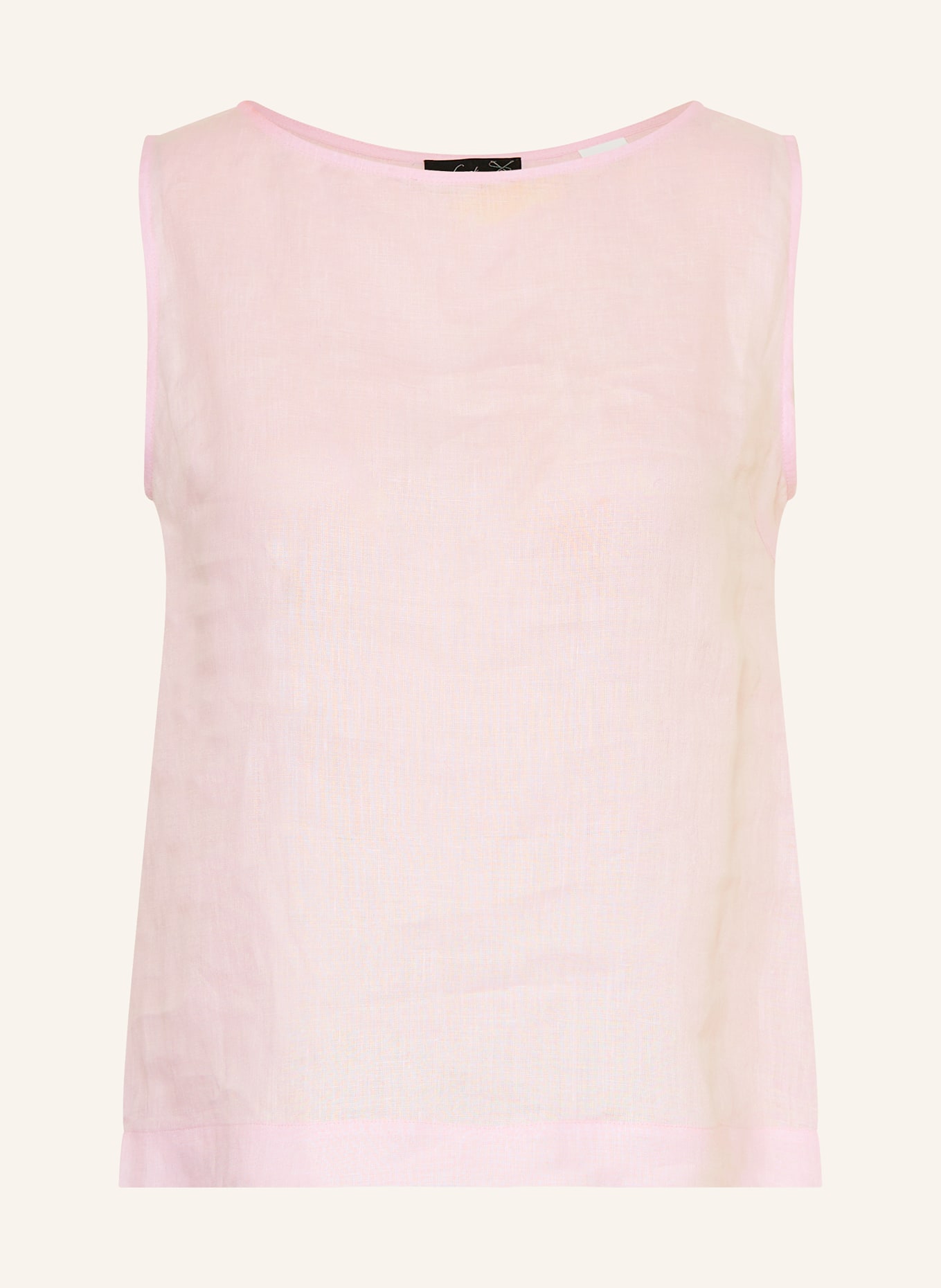 van Laack Linen top VL-TAE-BR: LIGHT PINK