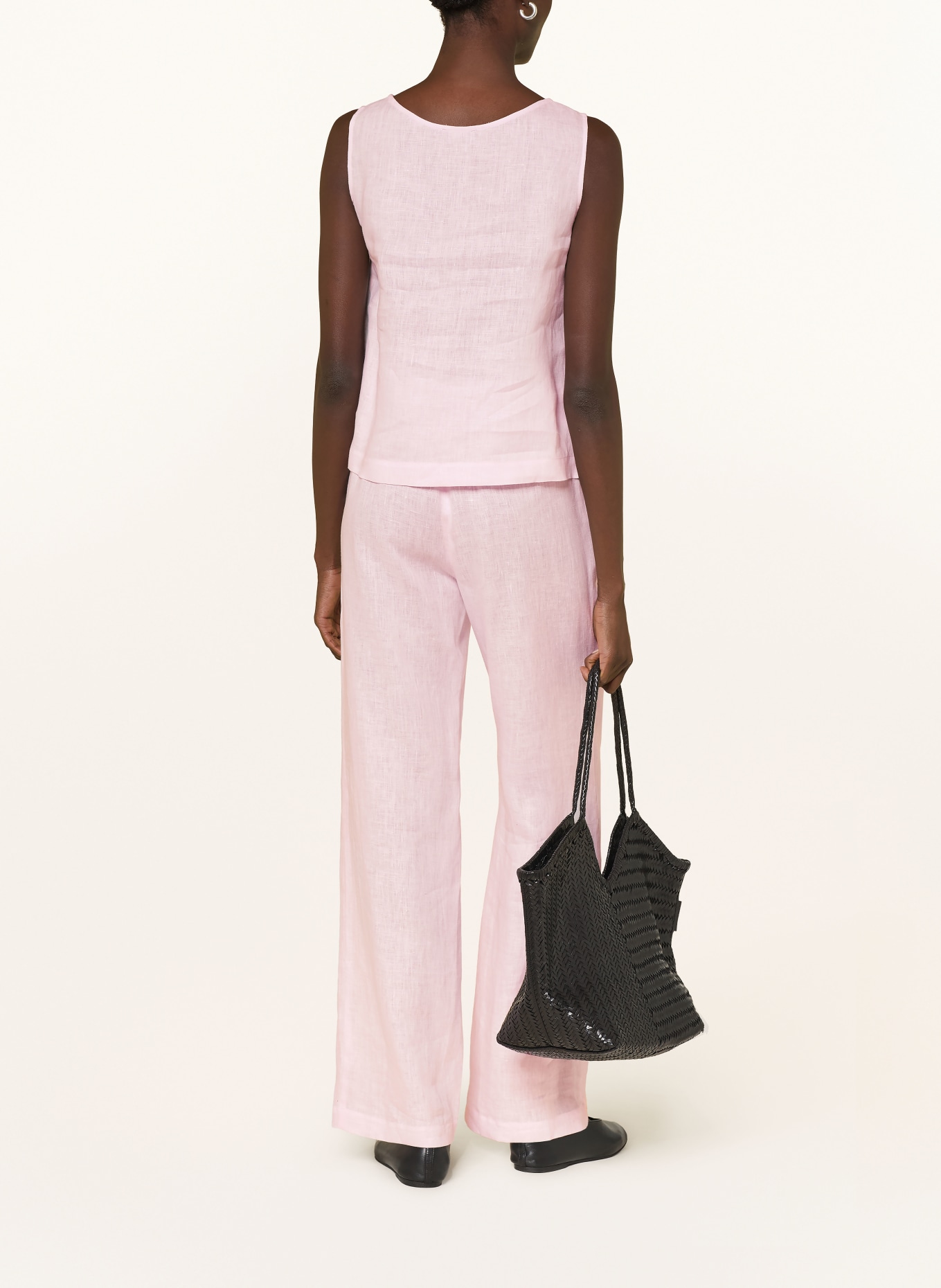 van Laack Linen top VL-TAE-BR: LIGHT PINK