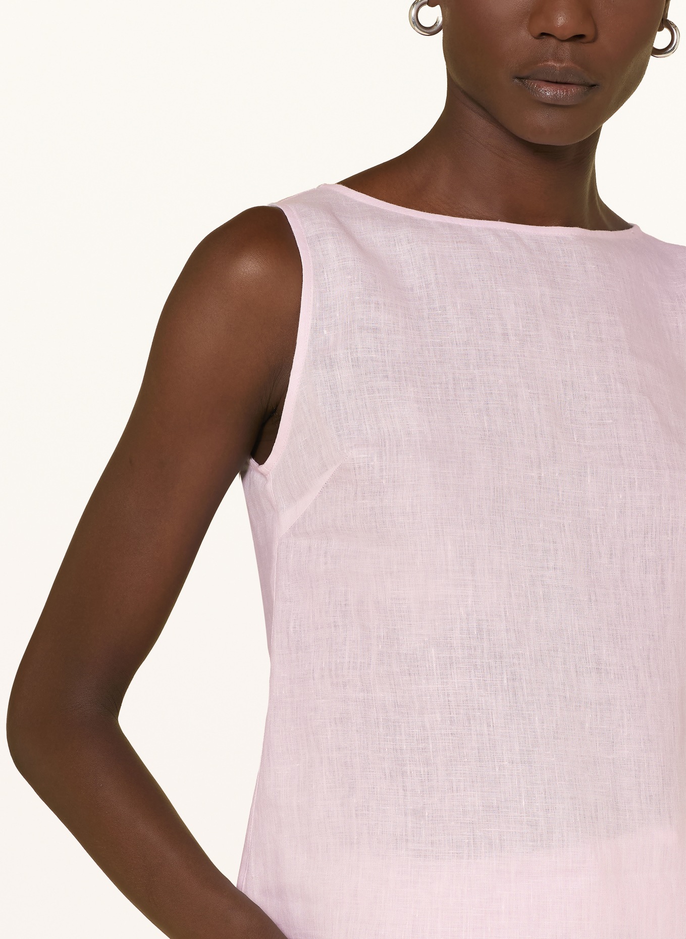 van Laack Linen top VL-TAE-BR: LIGHT PINK