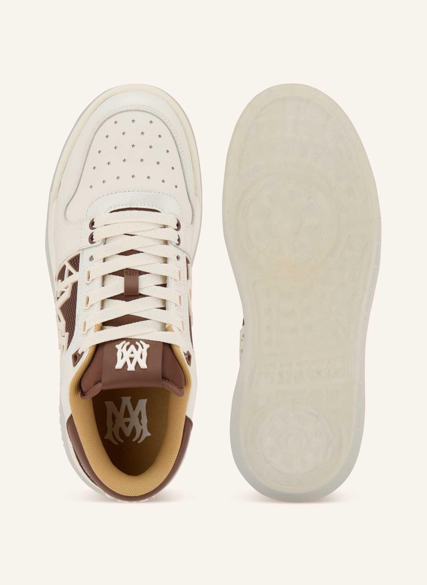 AMIRI Sneaker: BRAUN / WEISS