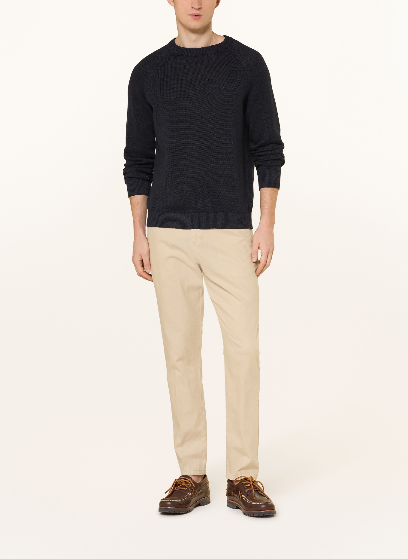 STROKESMAN'S Svetr s lnem: TMAVĚ MODRÁ