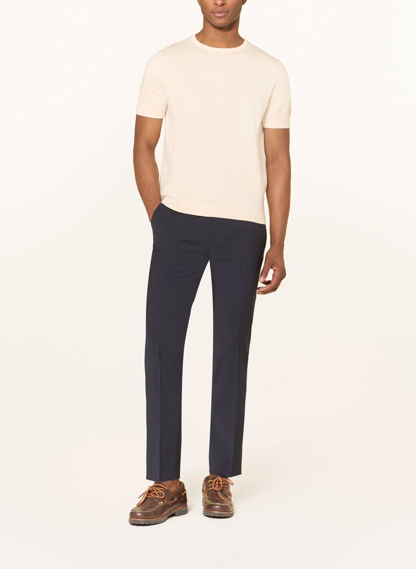 STROKESMAN'S pletené tričko: KRÉMOVÁ