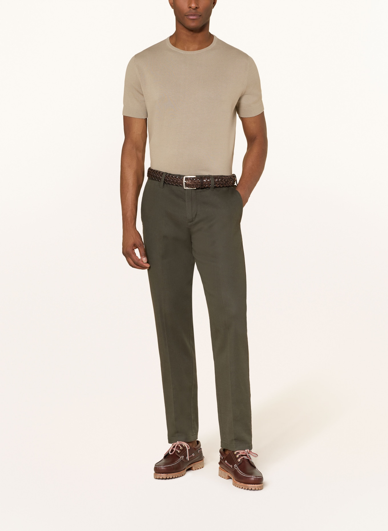 STROKESMAN'S pletené tričko: BÉŽOVÁ