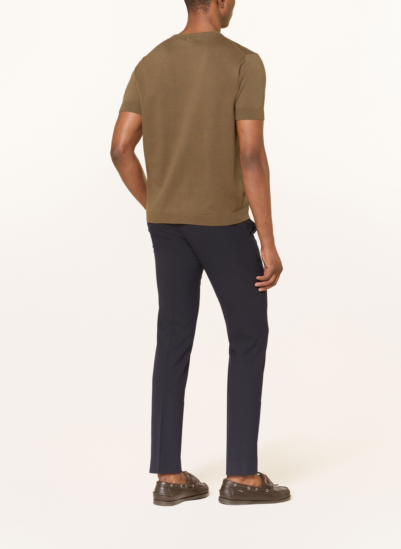 STROKESMAN'S pletené tričko: KHAKI