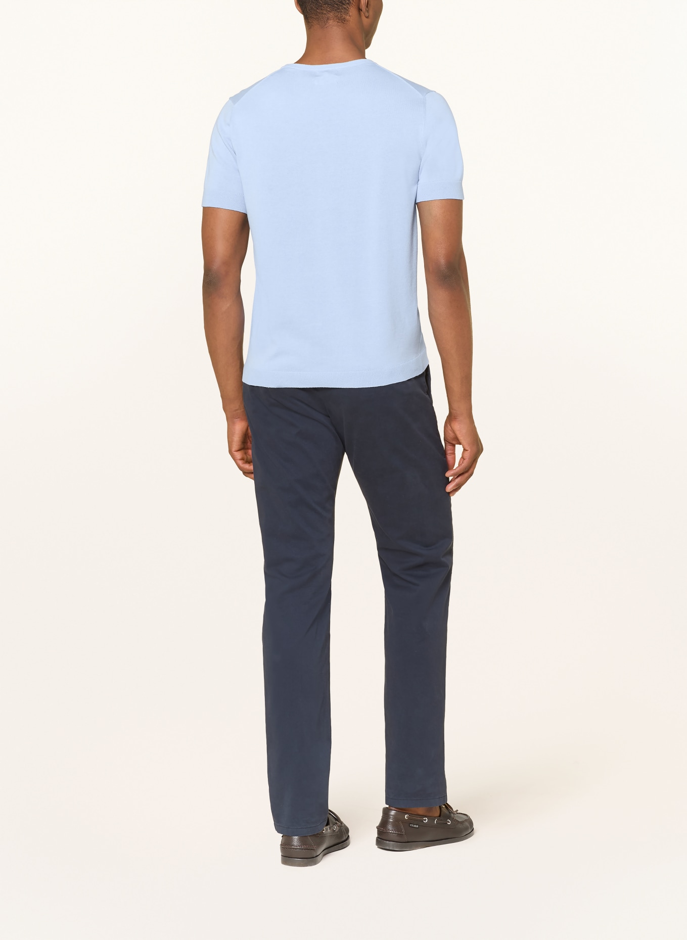 STROKESMAN'S pletené tričko: TMAVĚ MODRÁ