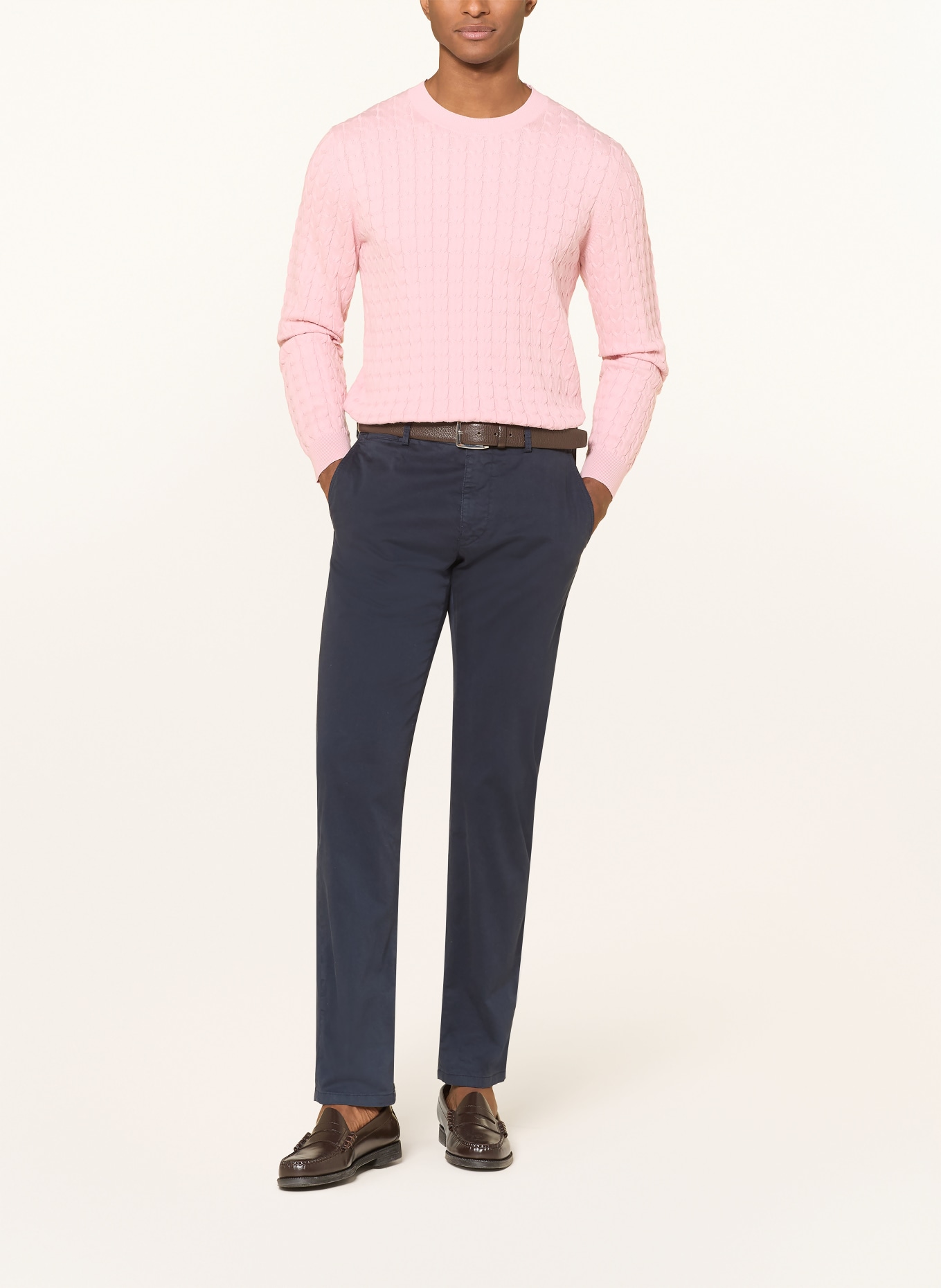 STROKESMAN'S svetr: RŮŽOVÁ