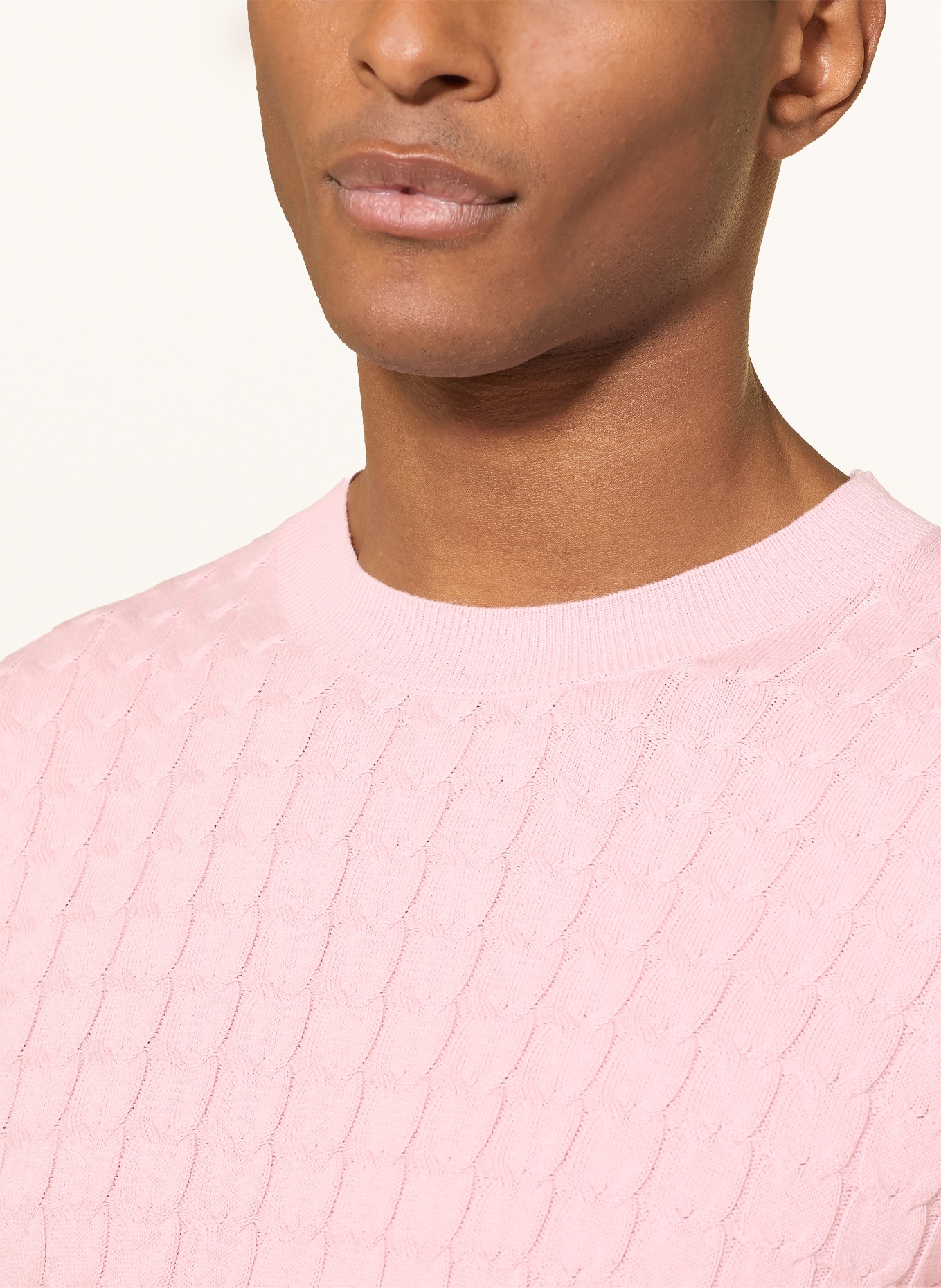 STROKESMAN'S svetr: RŮŽOVÁ