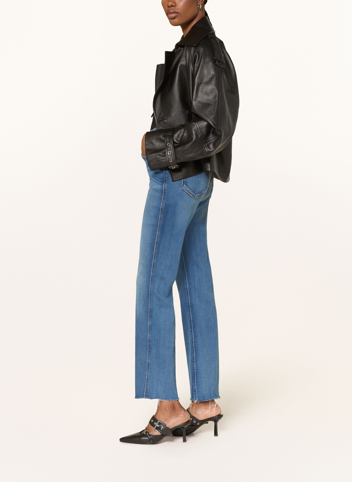 GOOD AMERICAN Dżinsy z rozszerzanymi nogawkami SOFT TECH GOOD KICK FLARE: 1026 indigo