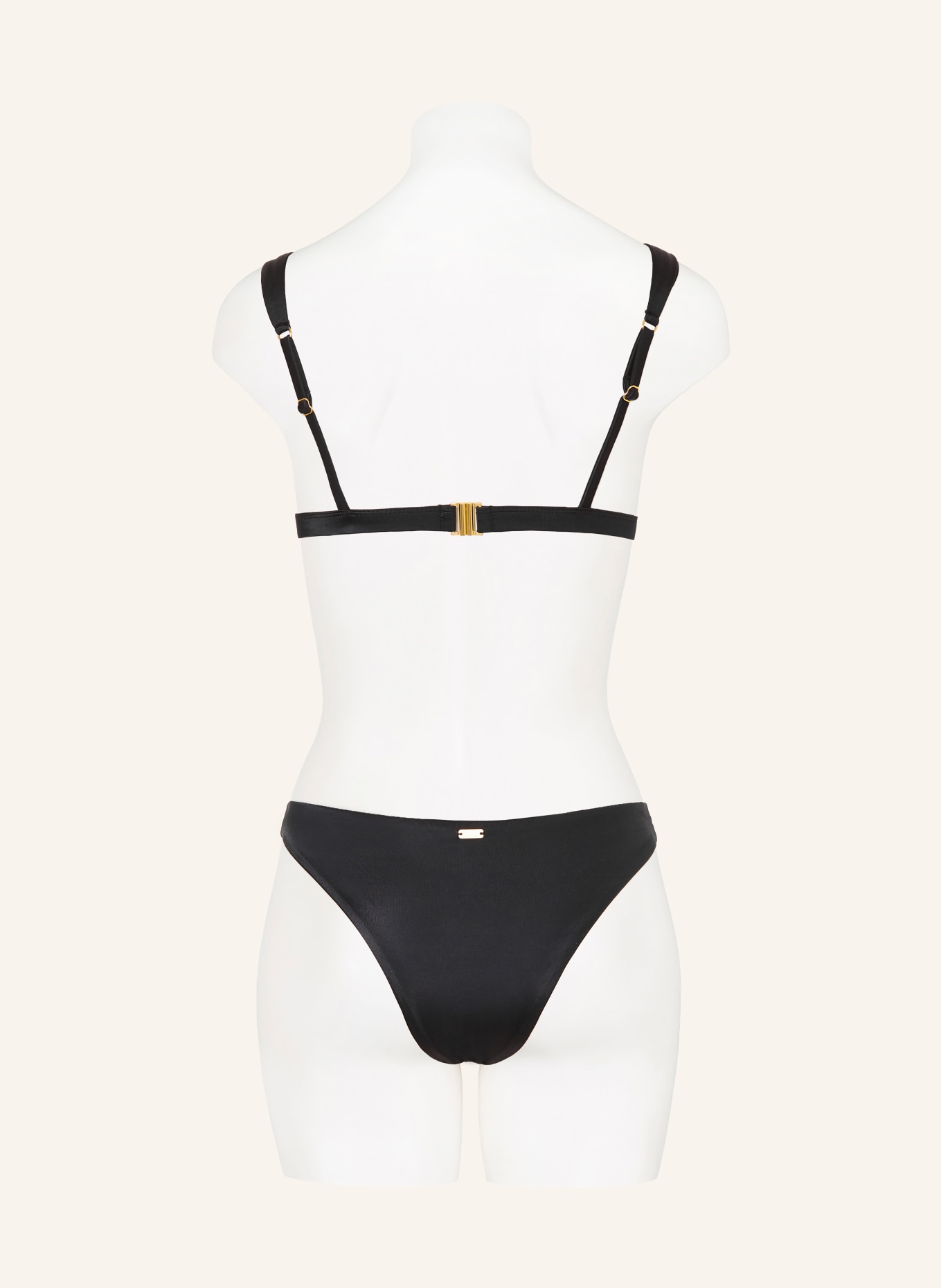 BANANA MOON COUTURE Brazilian-Bikini-Hose DEIA CORALISS: SCHWARZ / GOLD