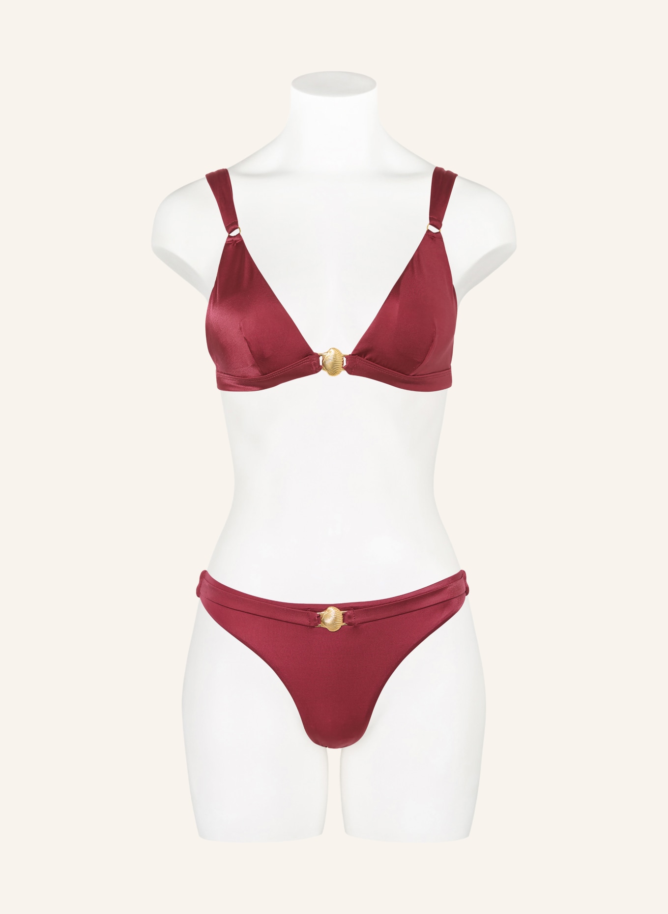BANANA MOON COUTURE Brazilian-Bikini-Hose DEIA CORALISS: FUCHSIA / GOLD