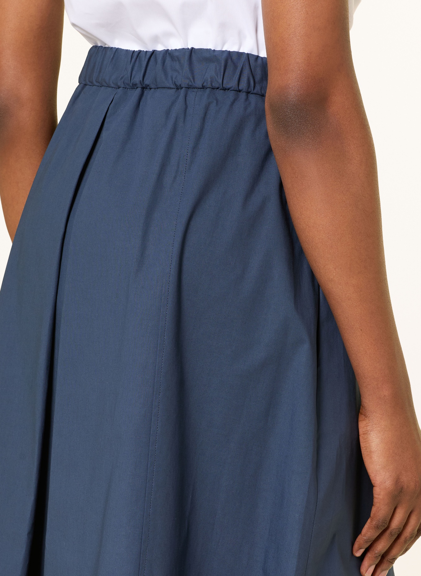 ANTONELLI firenze Faltenrock IAN: DUNKELBLAU