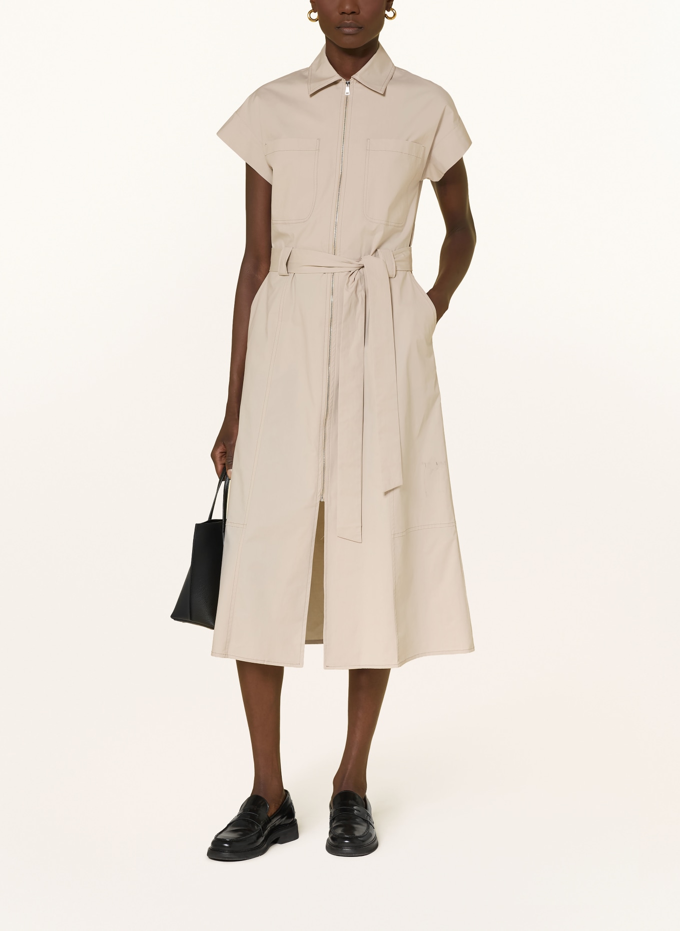 ANTONELLI firenze Hemdblusenkleid: BEIGE