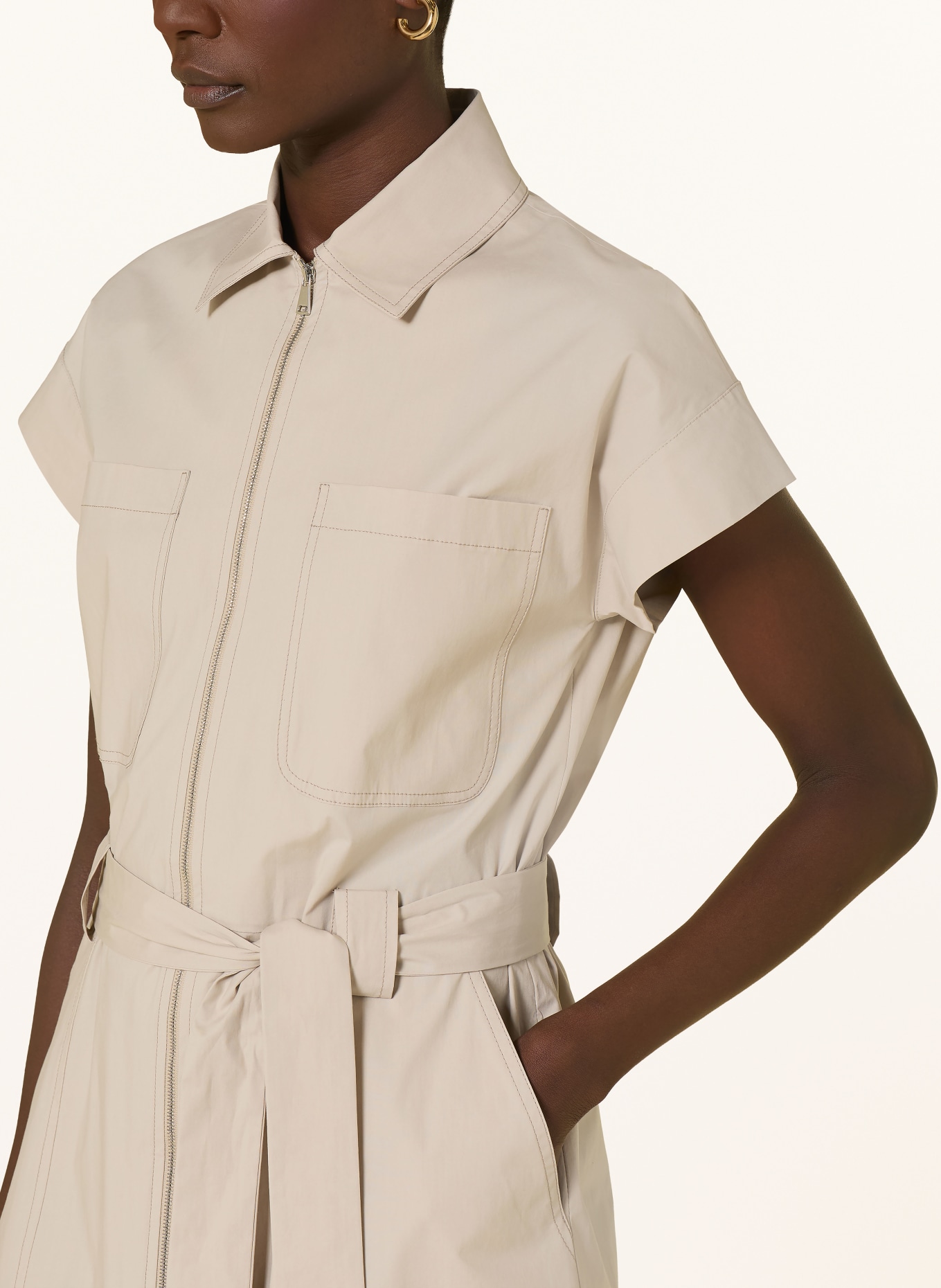 ANTONELLI firenze Hemdblusenkleid: BEIGE