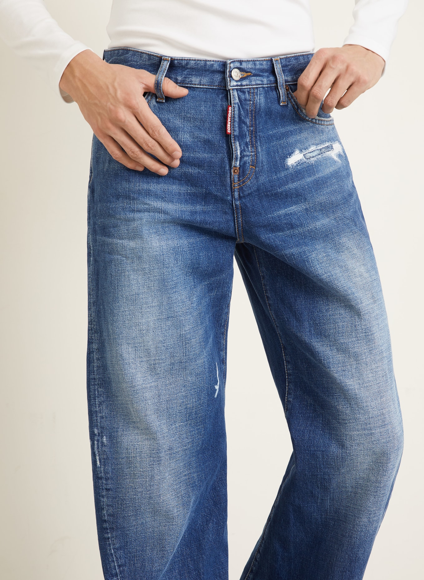 DSQUARED2 Jeans LOOSE TWST Regular Fit: 470 NAVY BLUE