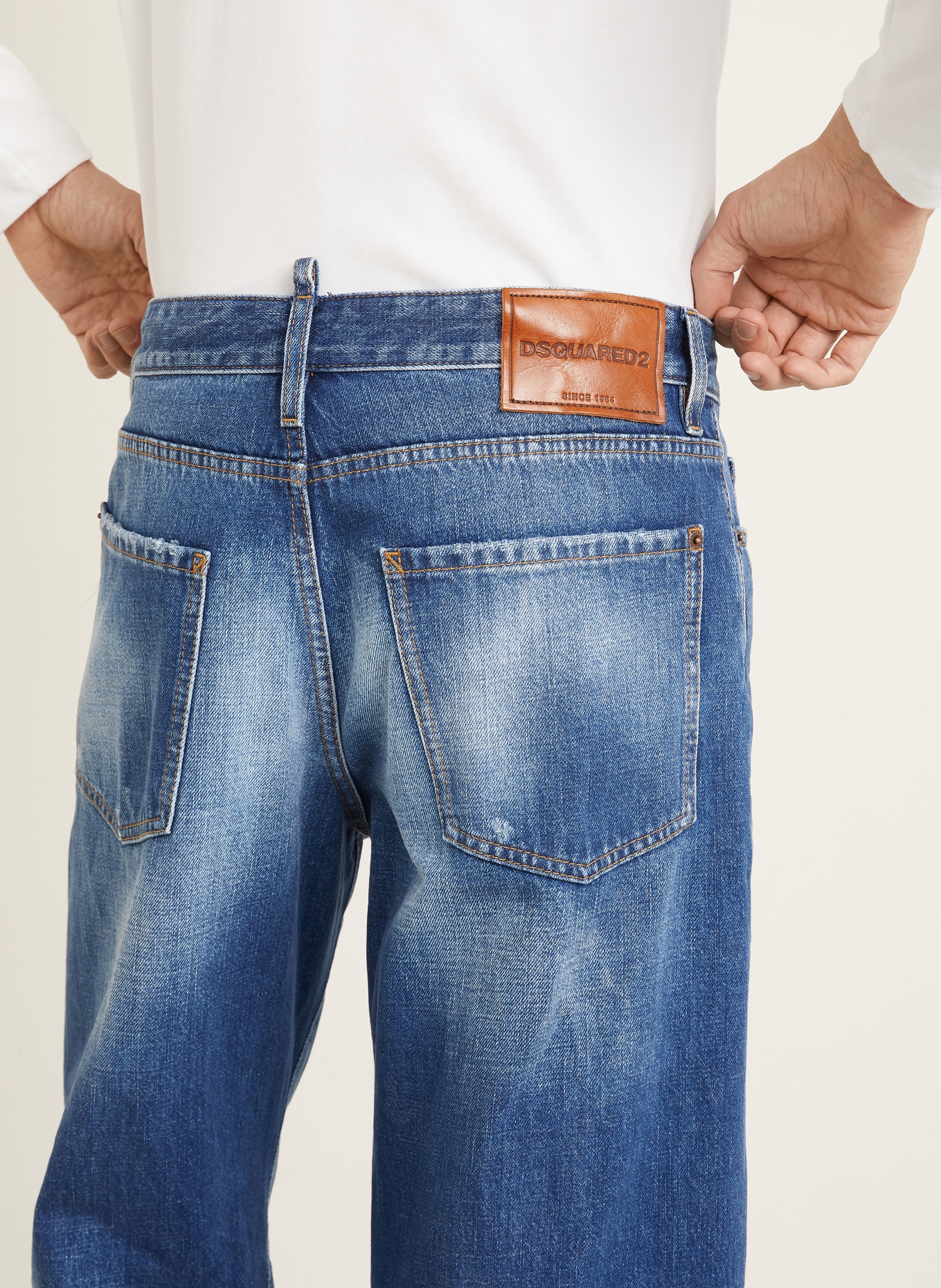 DSQUARED2 Jeans LOOSE TWST Regular Fit: 470 NAVY BLUE