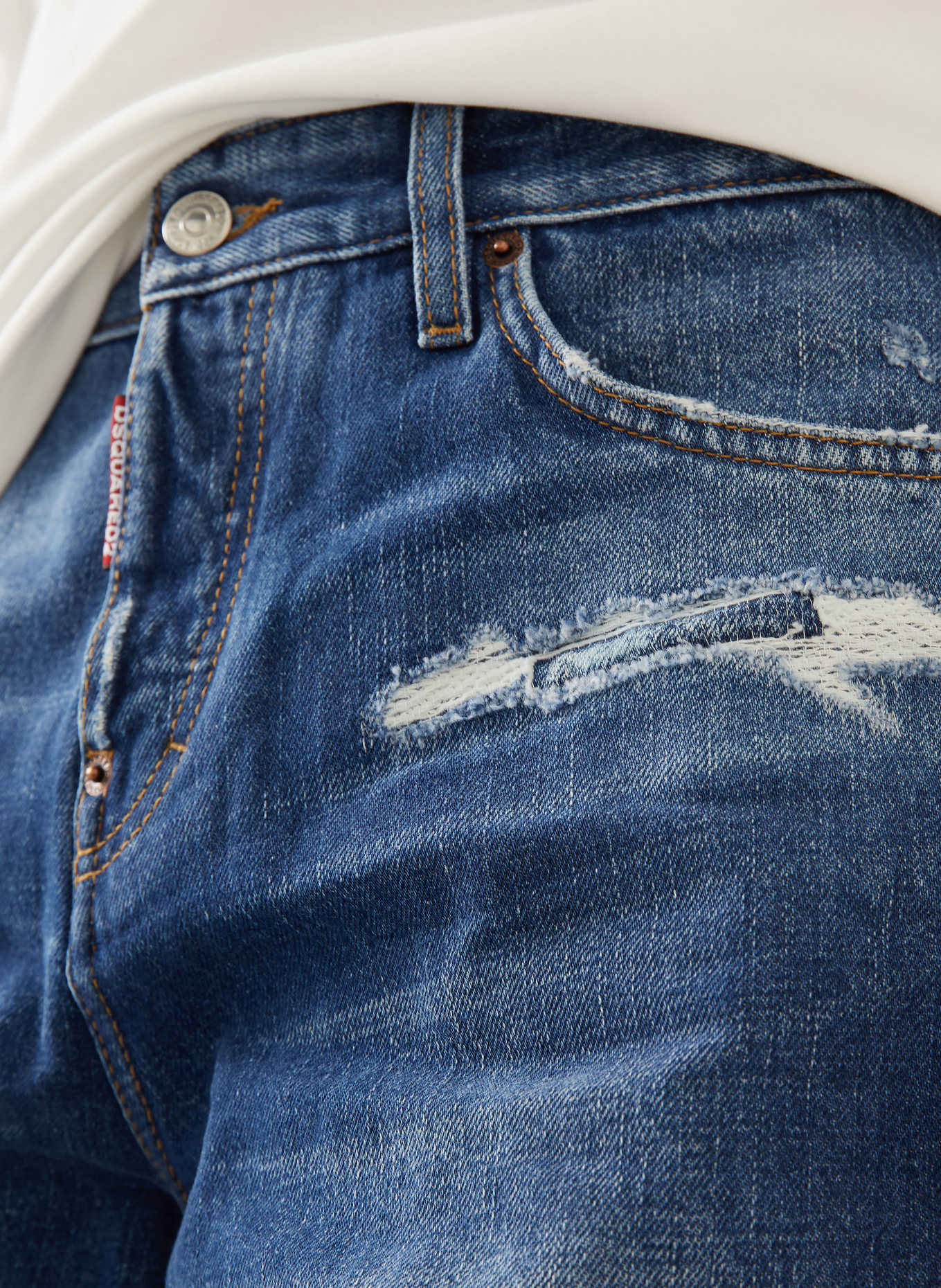 DSQUARED2 Jeans LOOSE TWST Regular Fit: 470 NAVY BLUE