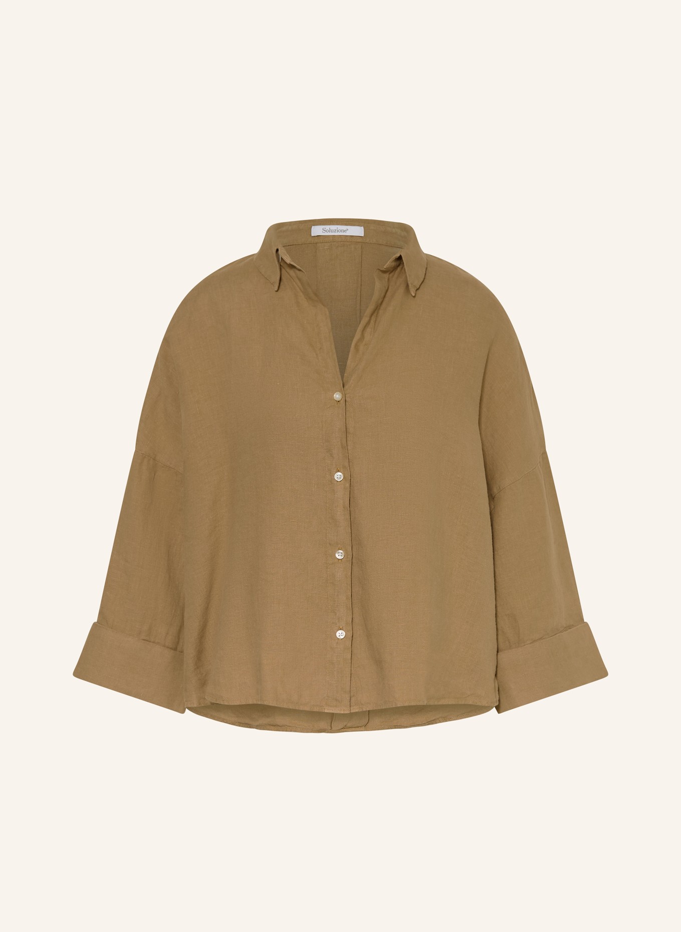 Soluzione Leinenbluse: HELLBRAUN