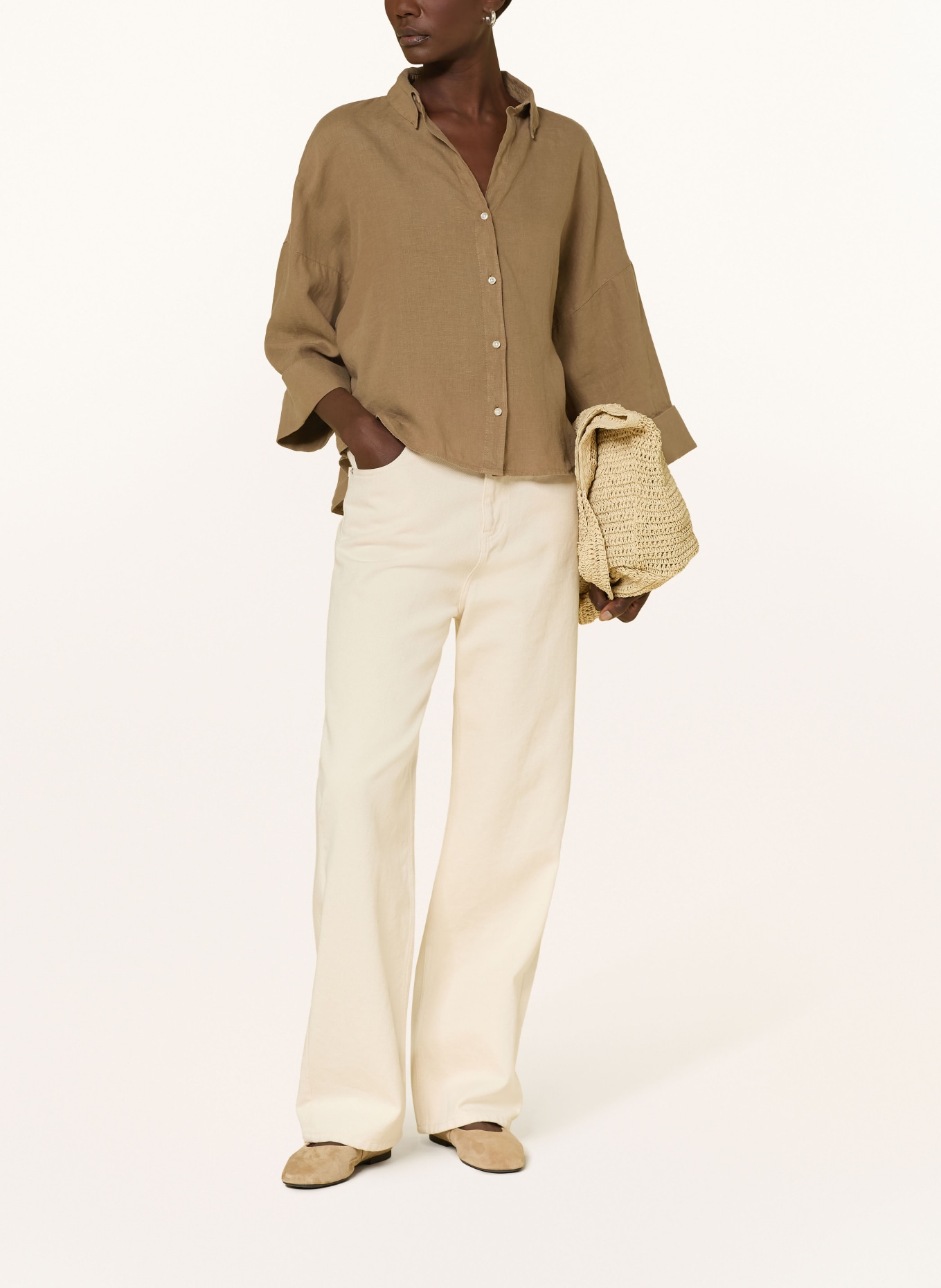 Soluzione Leinenbluse: HELLBRAUN