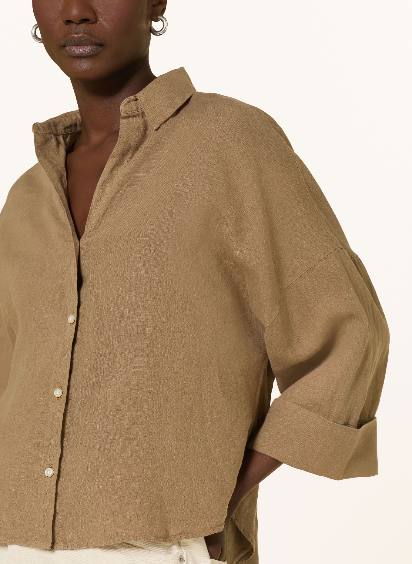 Soluzione Leinenbluse: HELLBRAUN