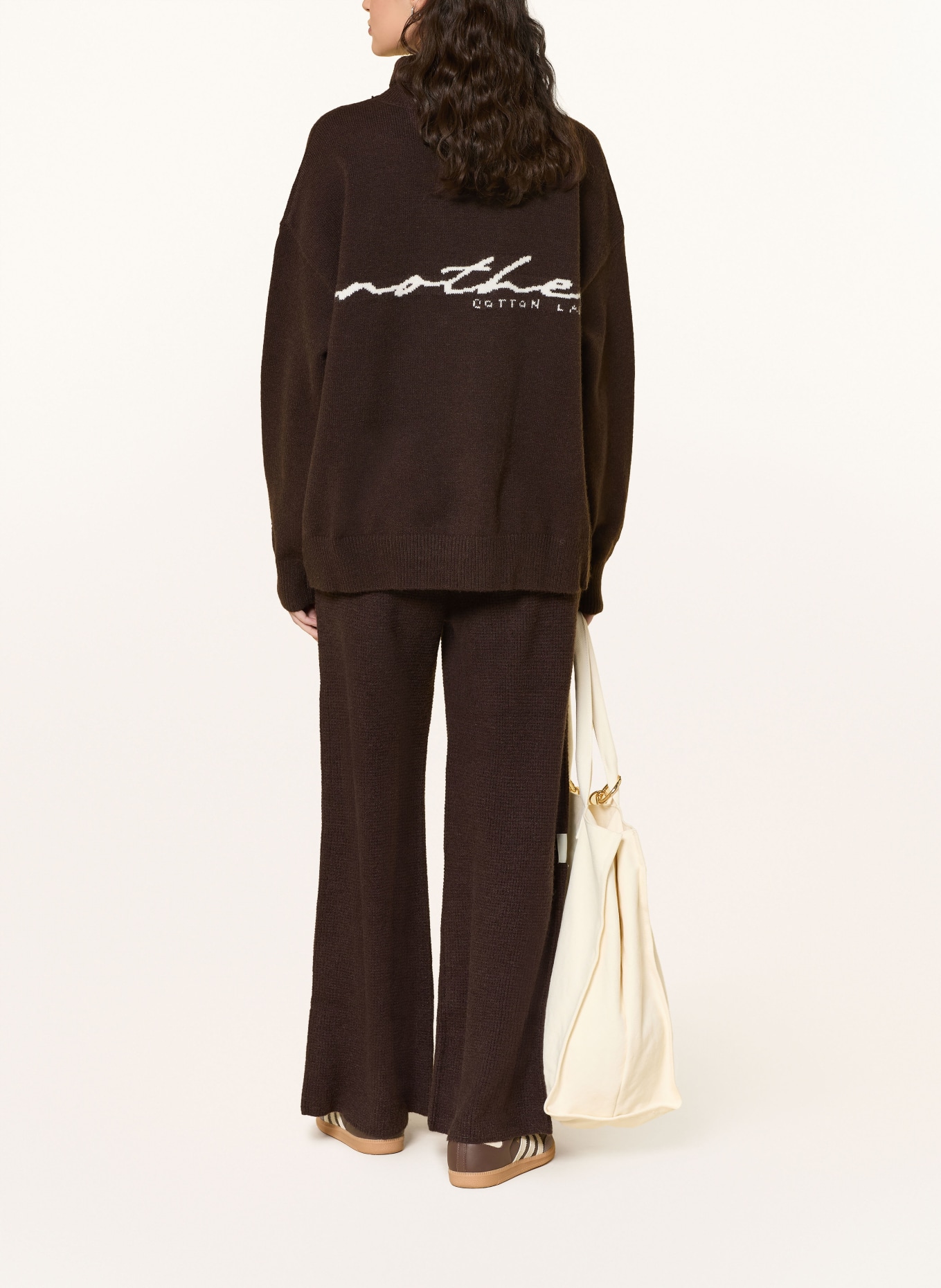 another COTTON LAB Strickhose: DUNKELBRAUN