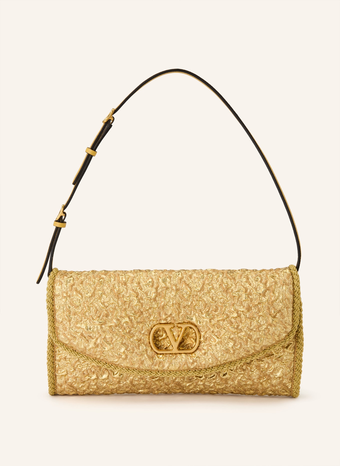 VALENTINO GARAVANI Clutch CLOQUE: GOLD