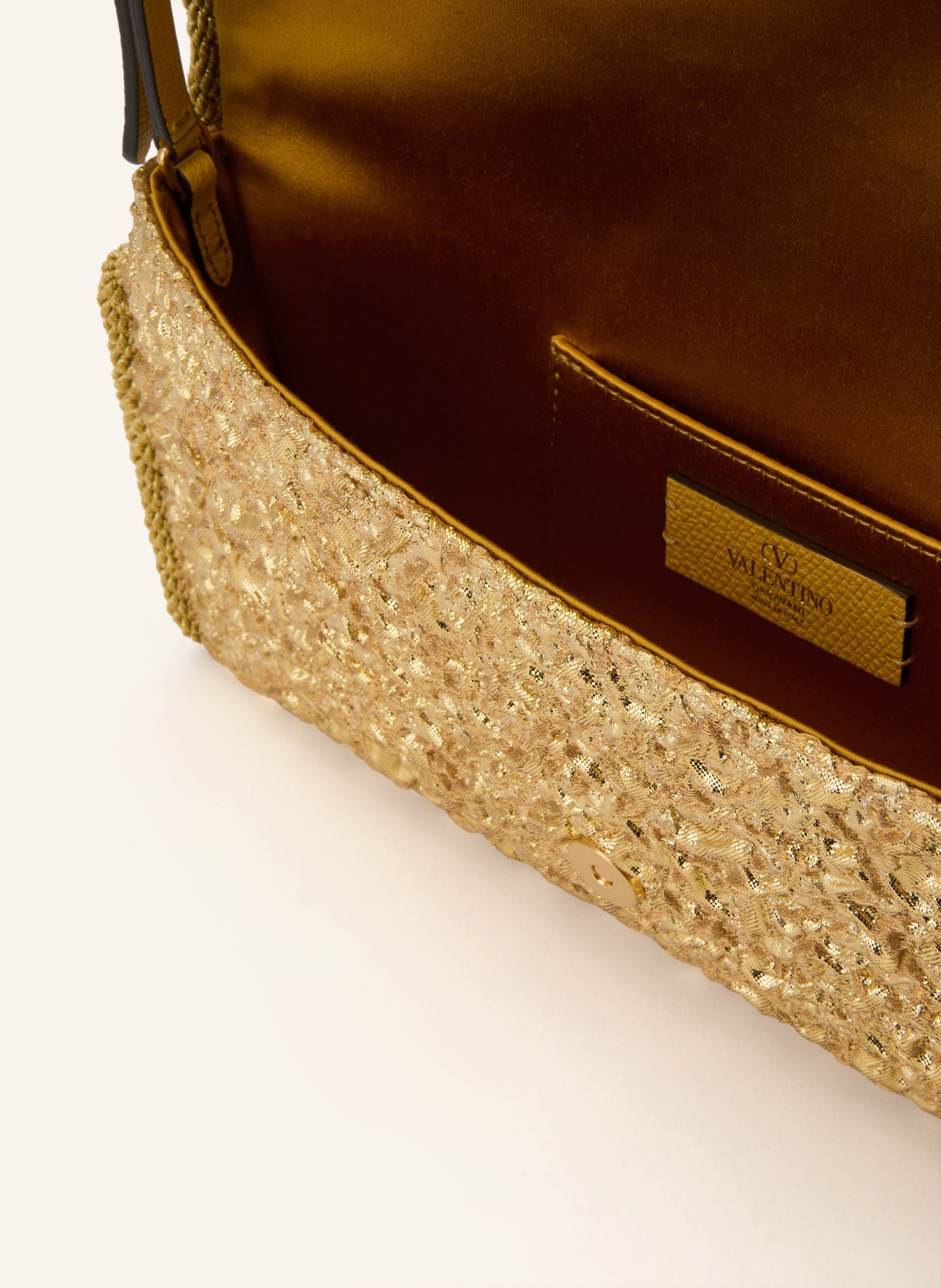 VALENTINO GARAVANI Clutch CLOQUE: GOLD