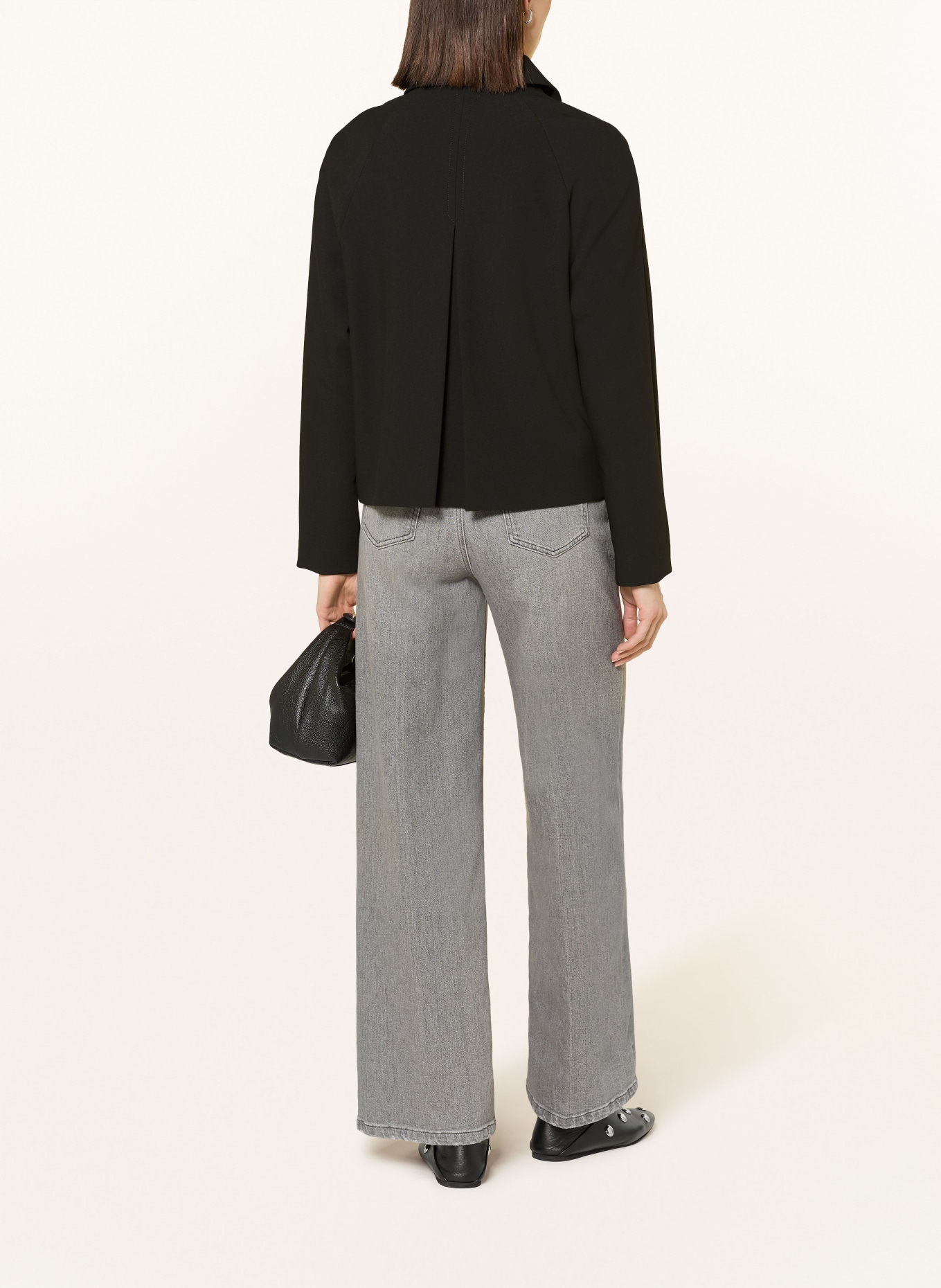 FUCHS SCHMITT kabát: ČERNÁ