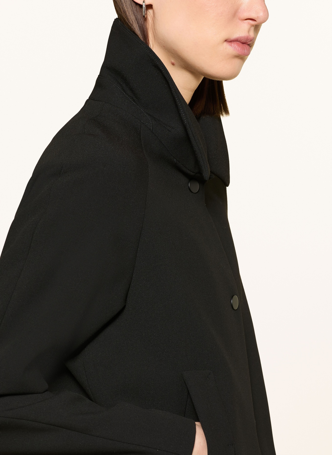 FUCHS SCHMITT kabát: ČERNÁ