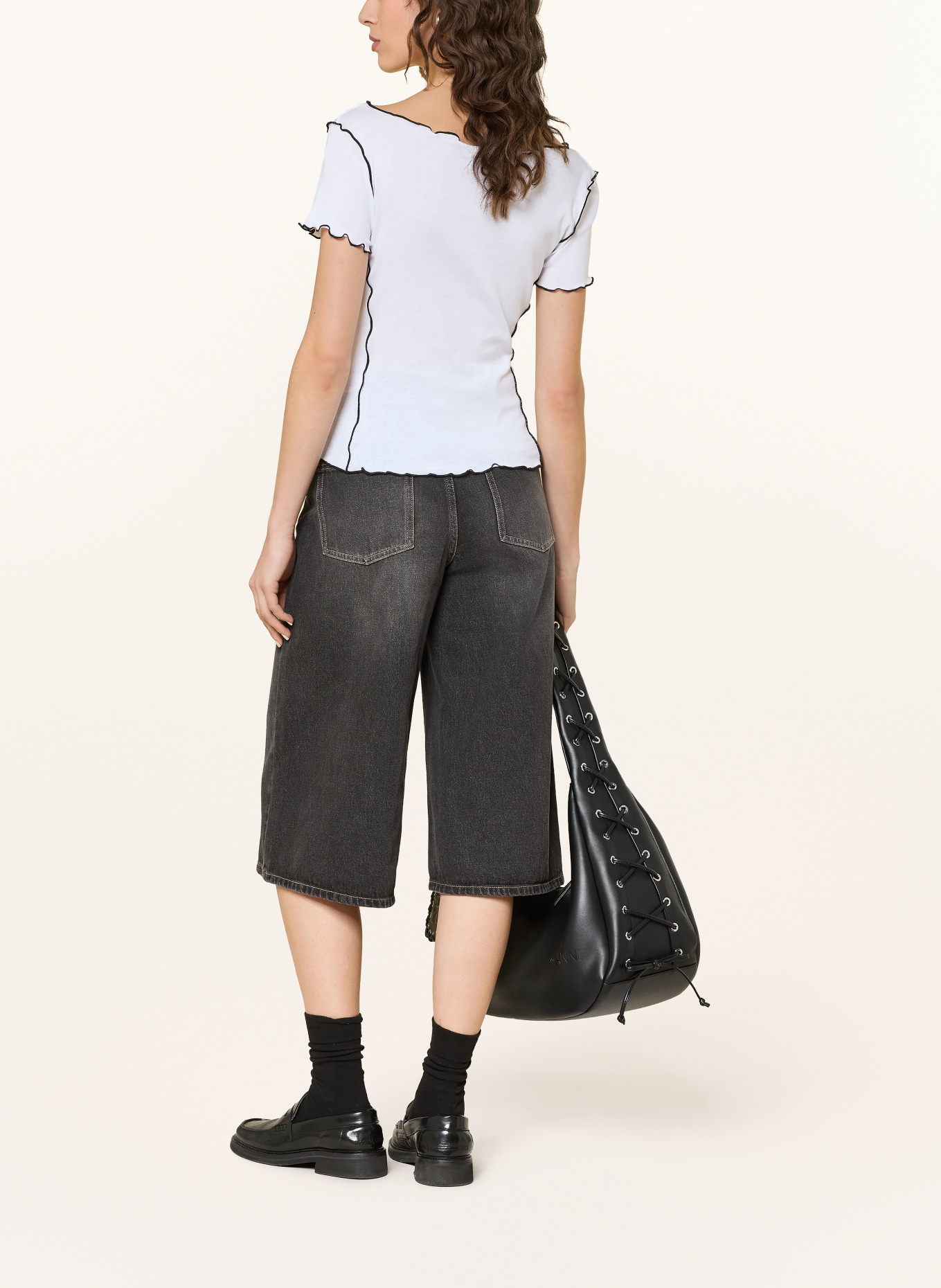 MRS & HUGS T-Shirt: WEISS / SCHWARZ