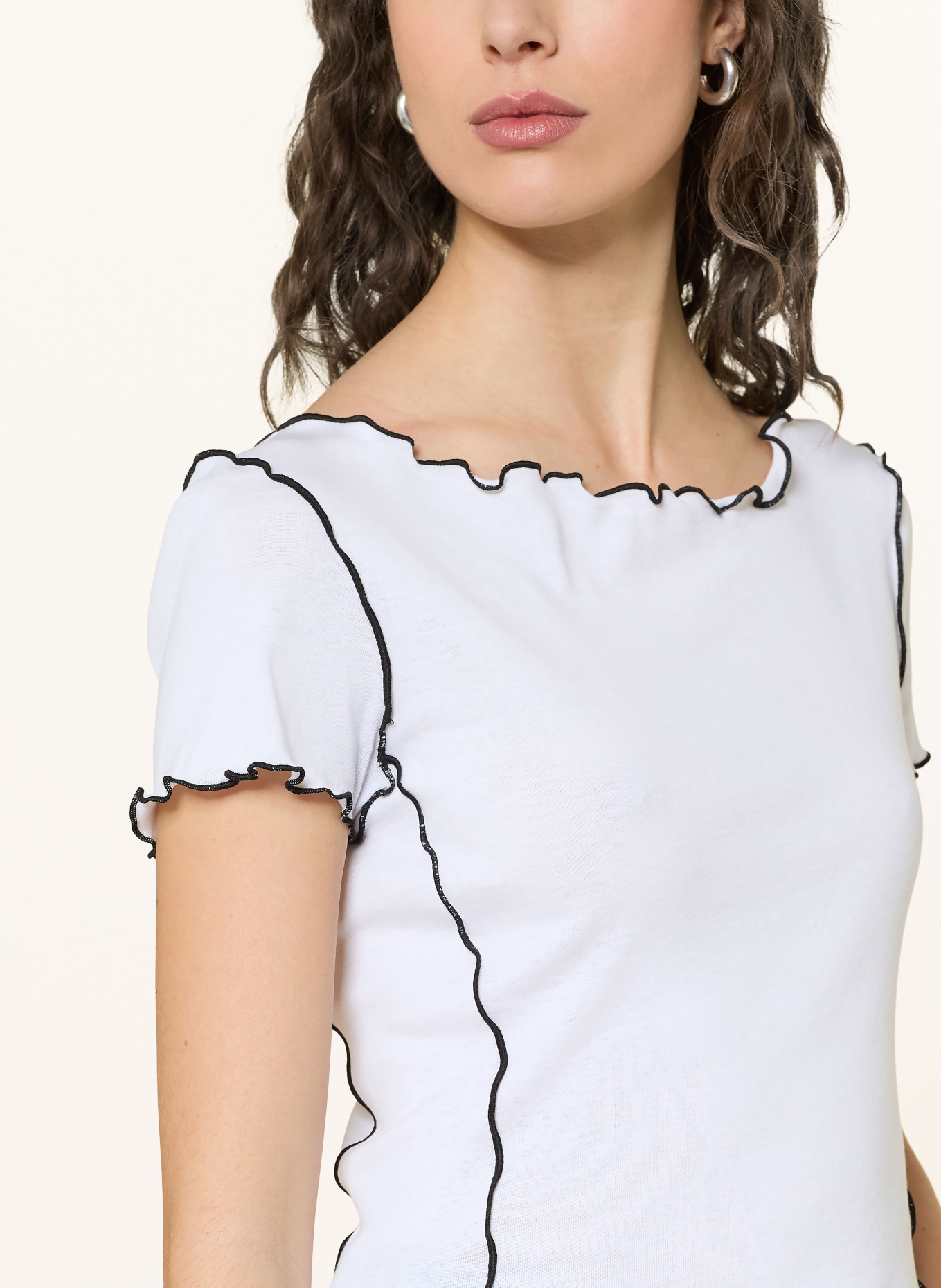 MRS & HUGS T-Shirt: WEISS / SCHWARZ